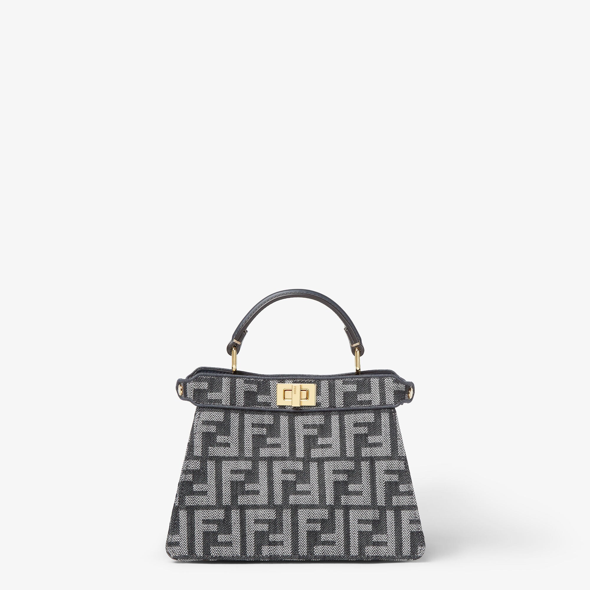 Peekaboo ISeeU Petite Fabric Blue | Fendi
