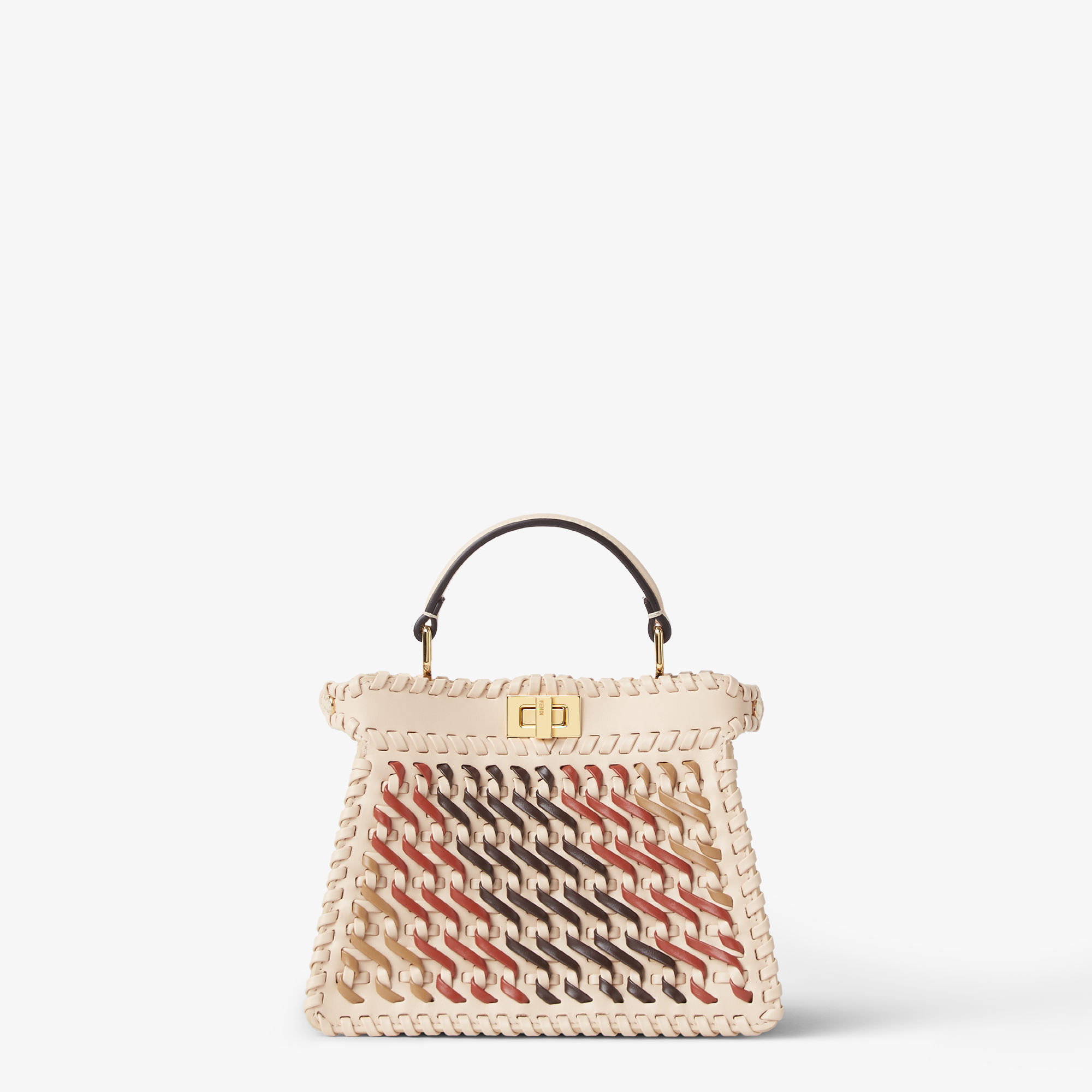 Peekaboo ISeeU Petite Leather Beige | Fendi