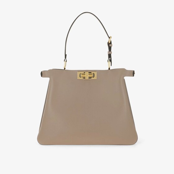 Fendi Peekaboo Soft Medium In Gray