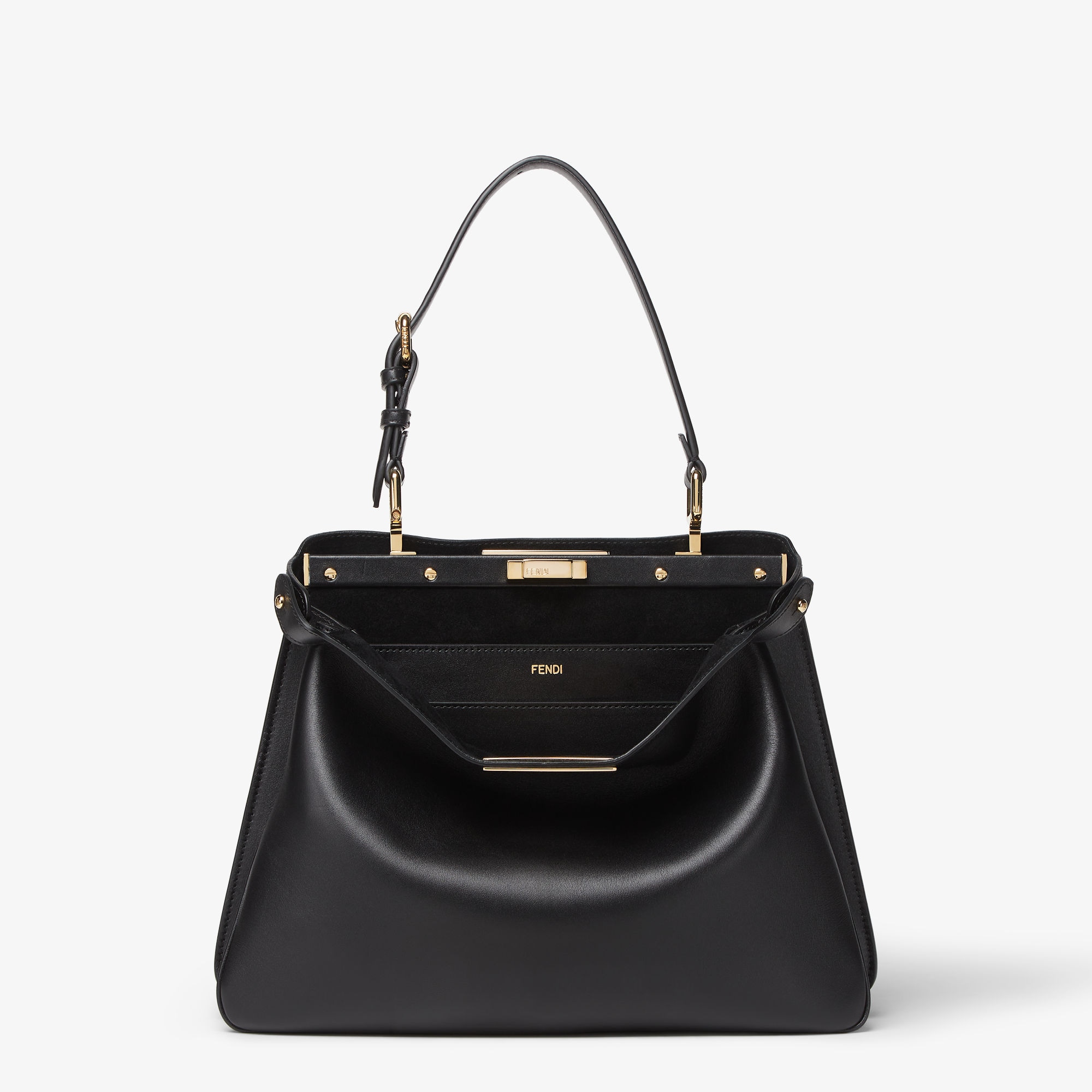 Peekaboo Soft Medium Leather Black Fendi
