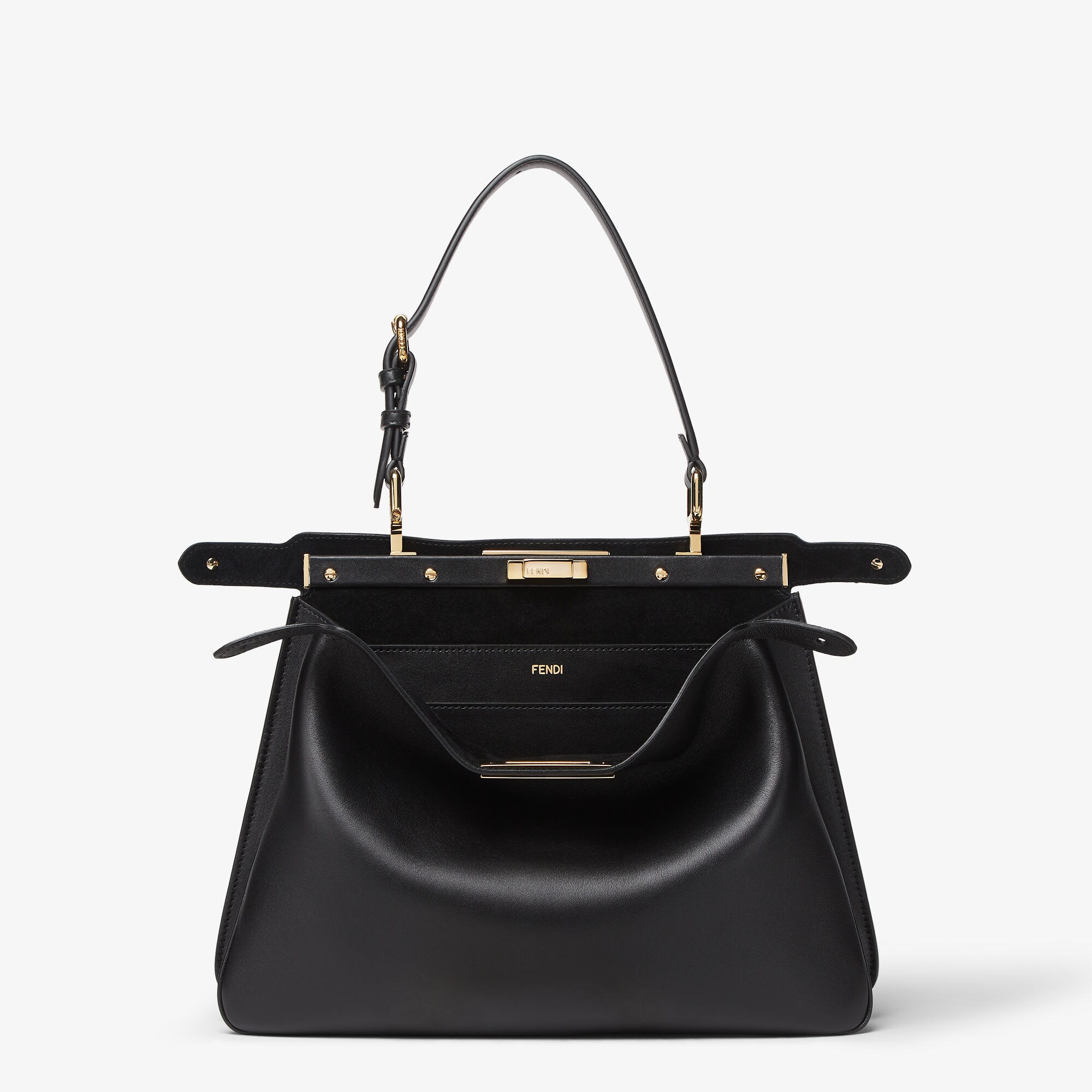 Peekaboo Soft Medium Leather Black | Fendi