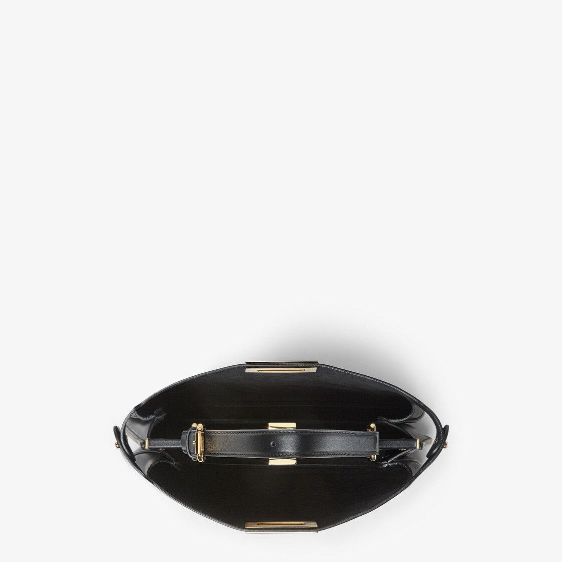 ★美品　Fendi 毛皮バッグ 保存袋付き Peekaboo Soft中号手袋-黑色皮革手袋-女士手袋-FENDI芬迪官网