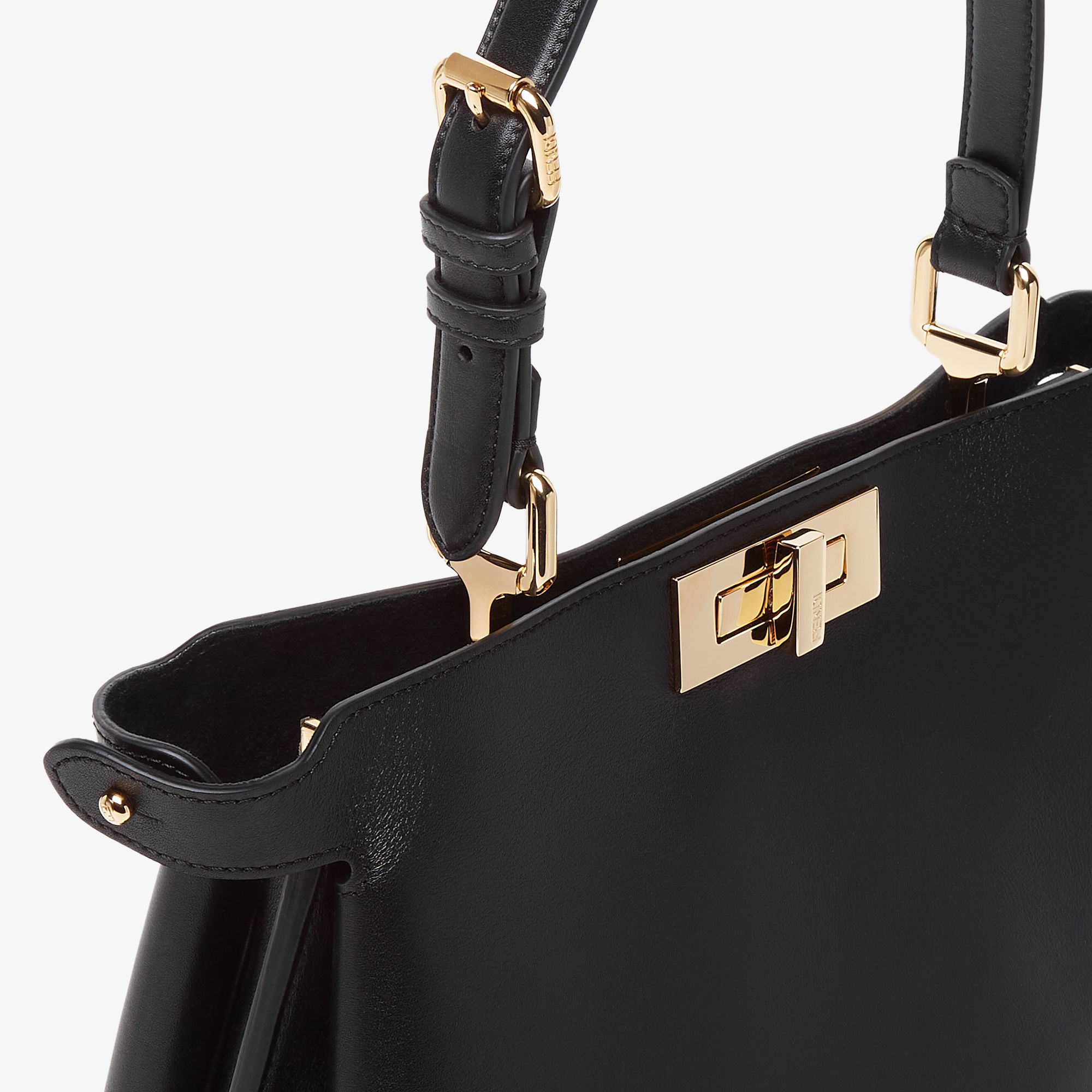 Peekaboo Soft Medium Leather Black | Fendi