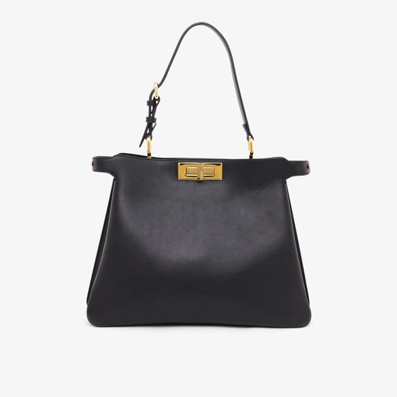 Fendi Peekaboo Soft Medium In Black