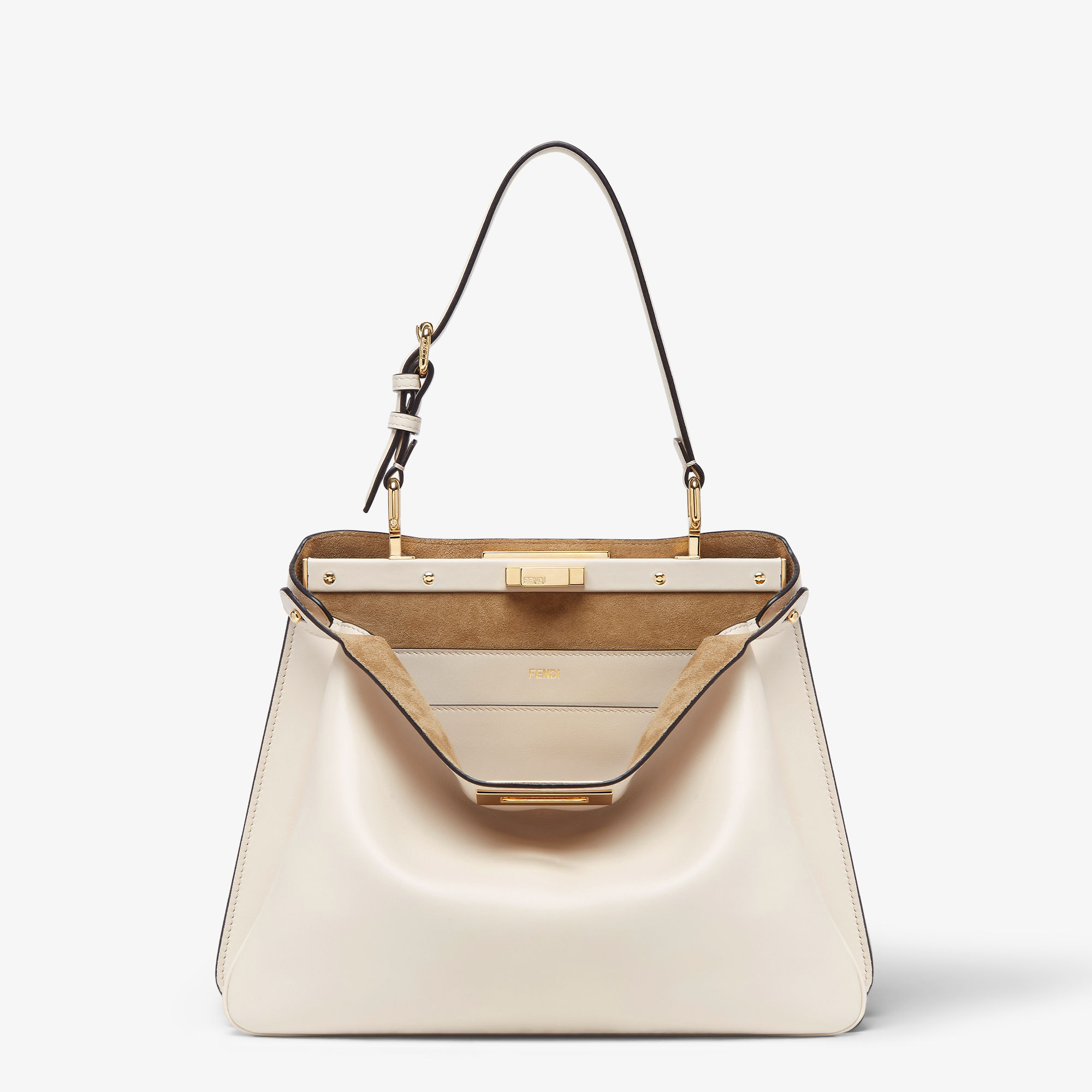 ピーカブー ソフト ミディアム レザー ホワイト | Fendi