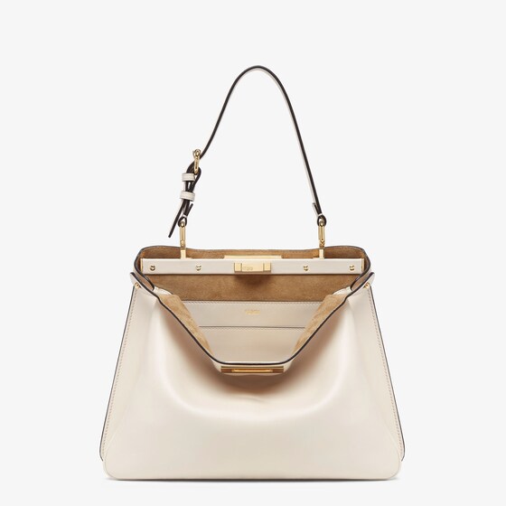 Fendi Peekaboo Soft Medium In White