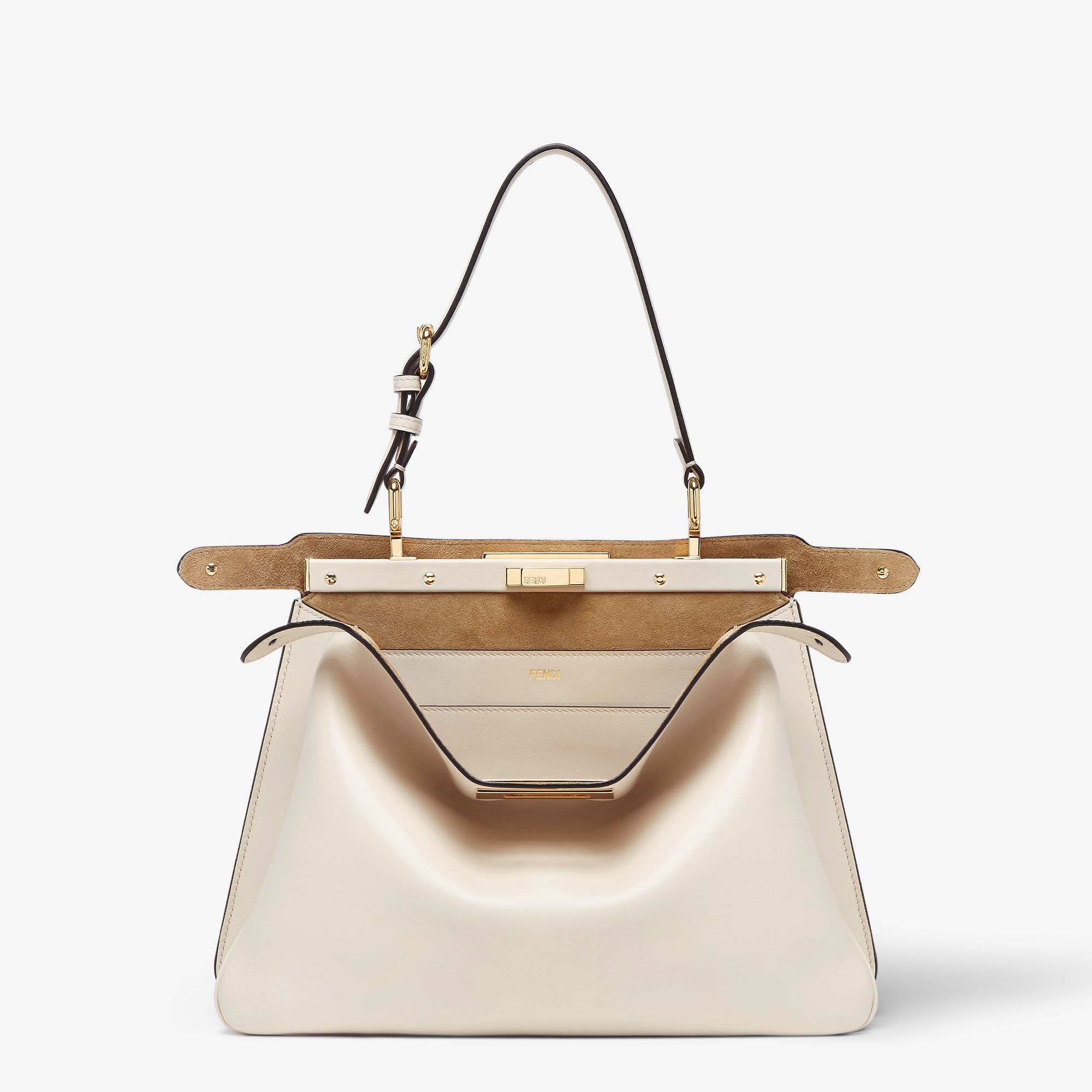 ピーカブー ソフト ミディアム レザー ホワイト | Fendi