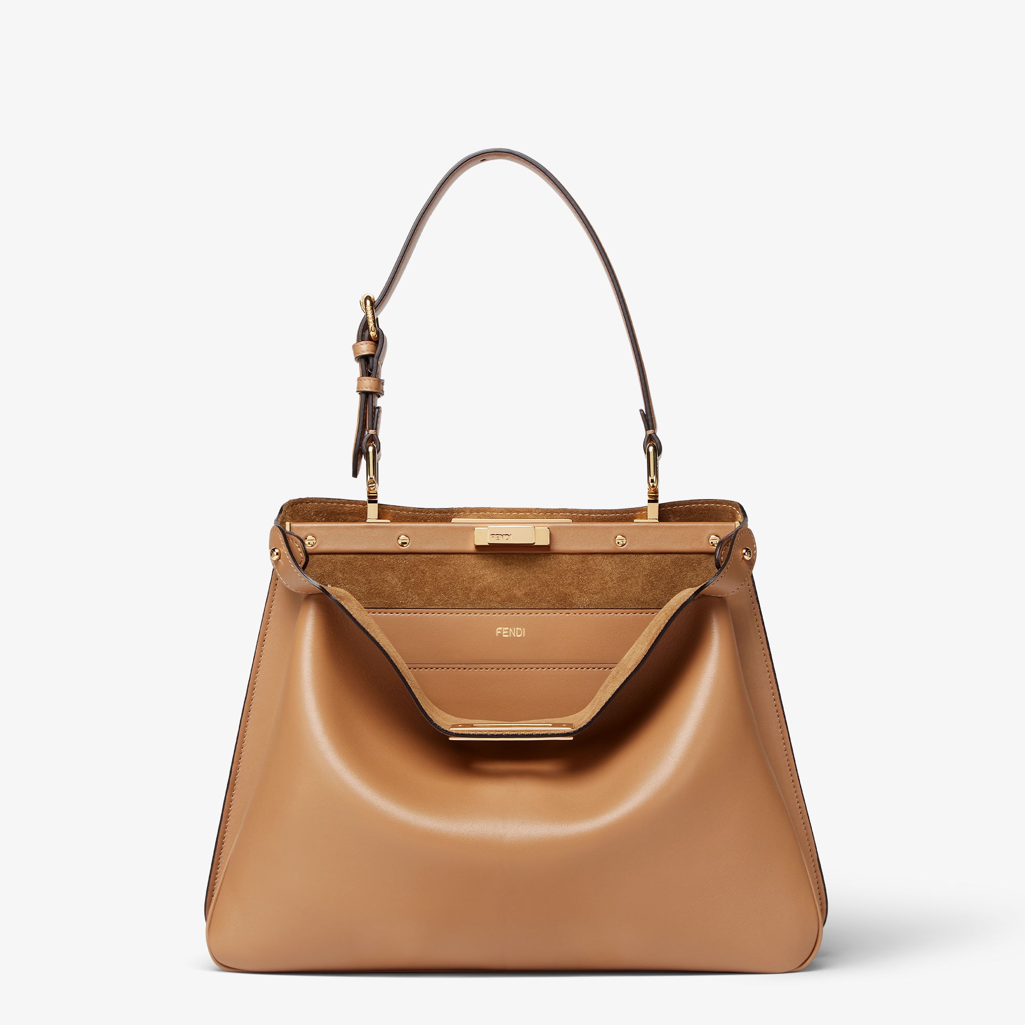 Peekaboo Soft Medium Leather Beige | Fendi