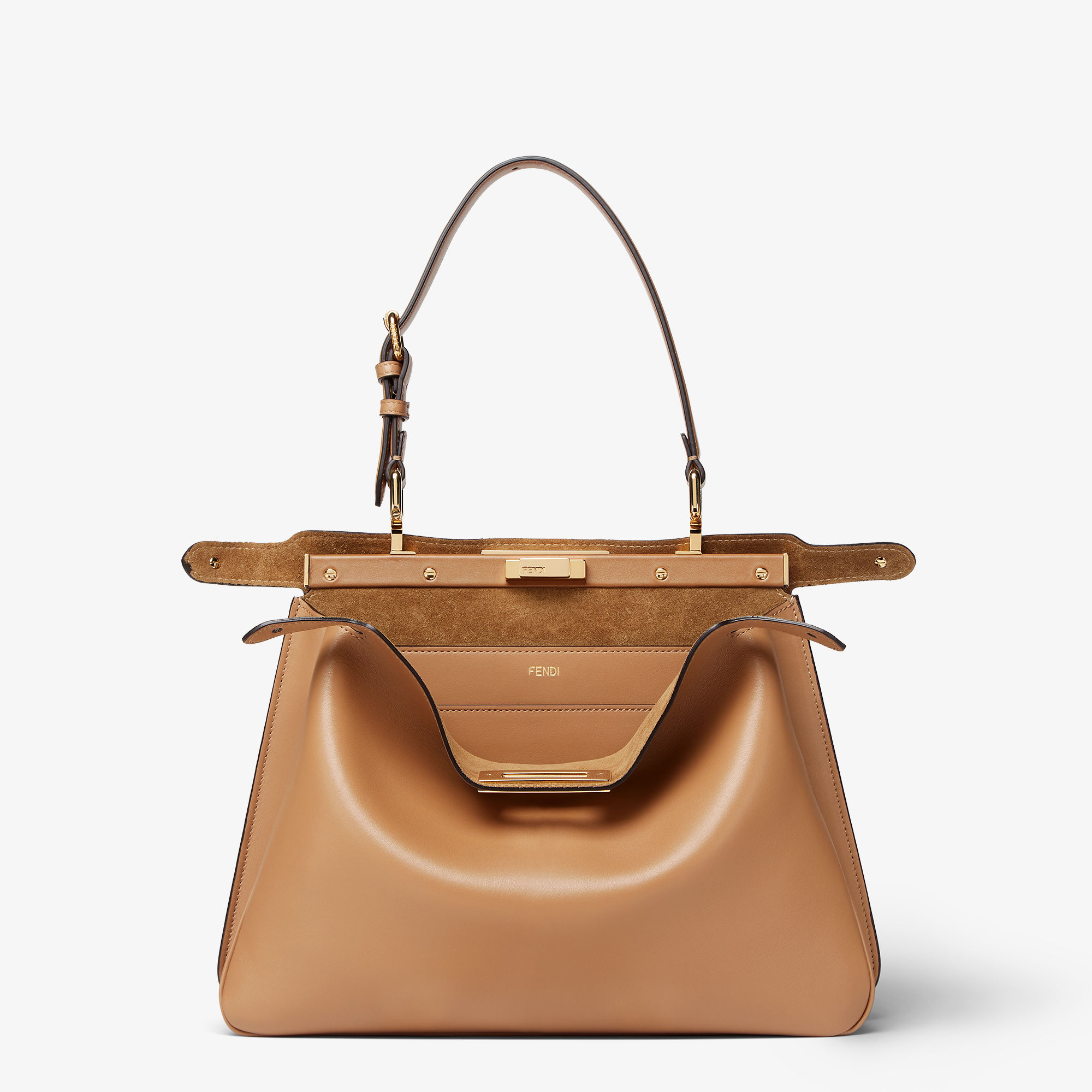 Peekaboo Soft Medium Leather Beige | Fendi