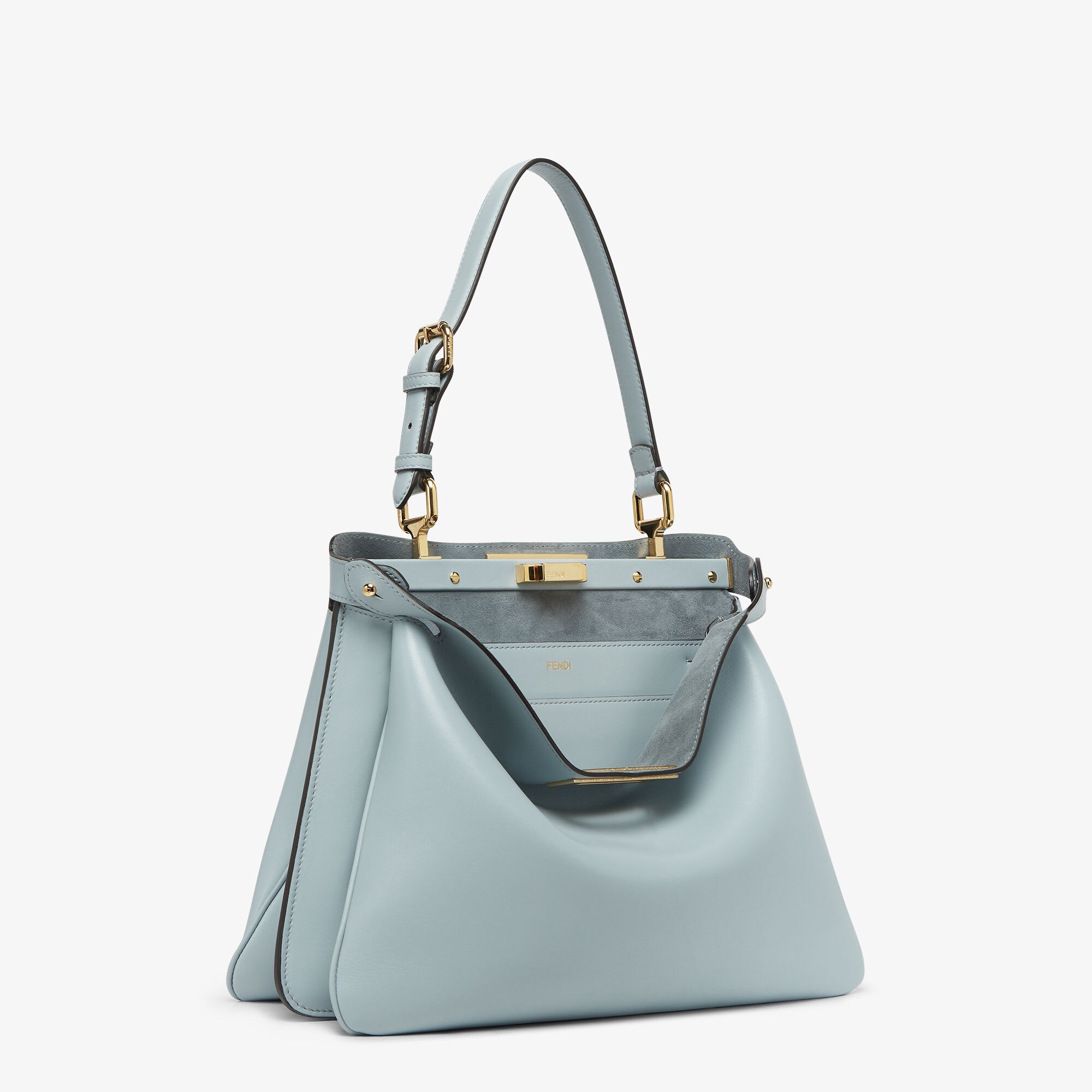 ピーカブー ソフト ミディアム レザー ライトブルー | Fendi