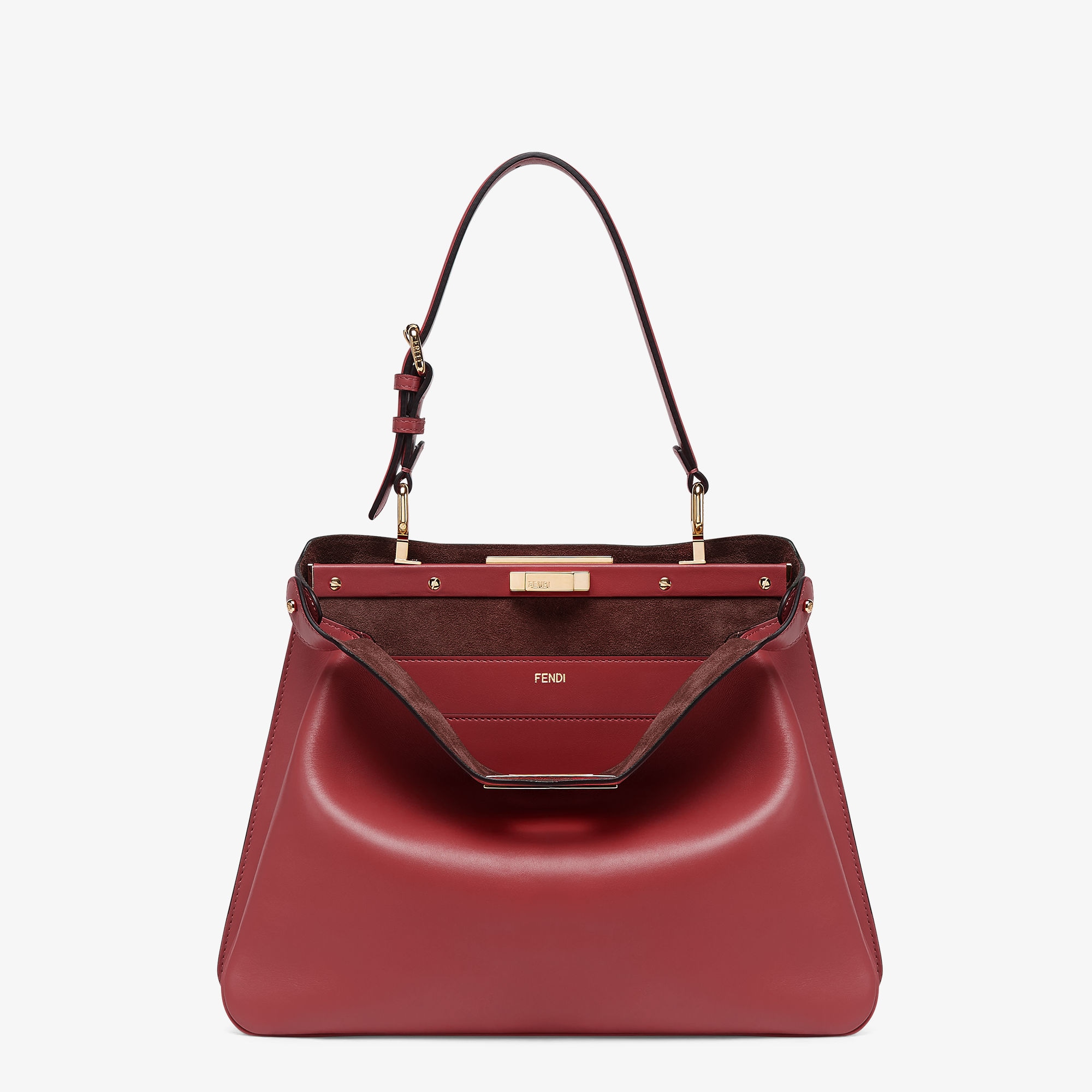 Peekaboo Soft Medium Leather Red | Fendi Peekaboo Soft Medium Leather Red | Fendi