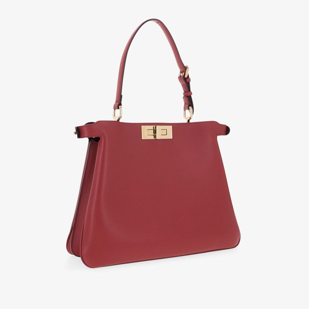 Peekaboo Soft Medium Red leather bag Fendi