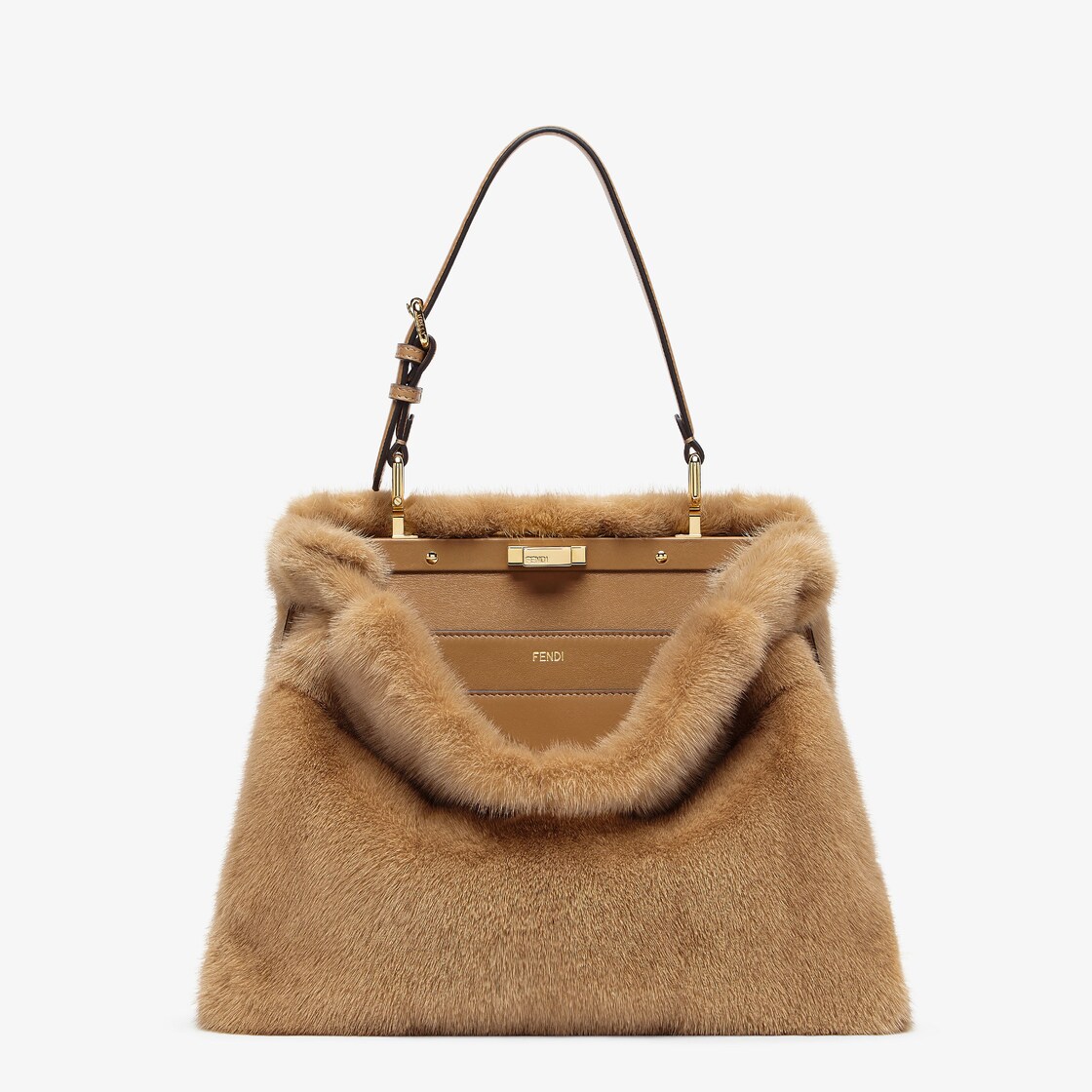 Fendi peekaboo fur bag hotsell