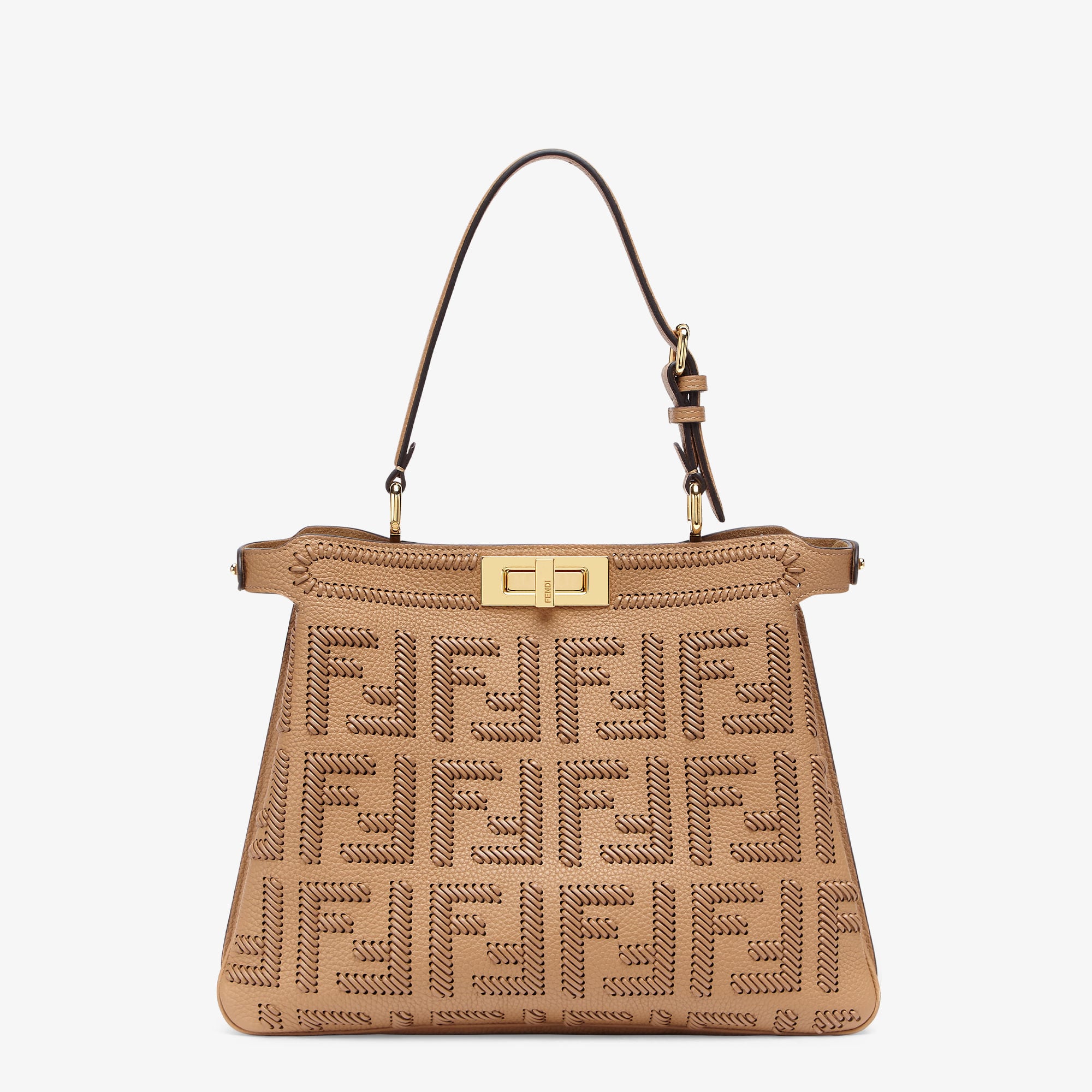 ピーカブー ソフト ミディアム カーフレザー ベージュ | Fendi ピーカブー ソフト ミディアム カーフレザー ベージュ | Fendi