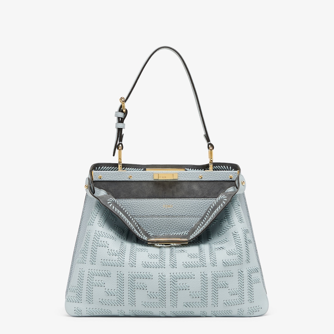 ピーカブー ソフト ミディアム カーフレザー ライトブルー | Fendi ピーカブー ソフト ミディアム カーフレザー ライトブルー | Fendi