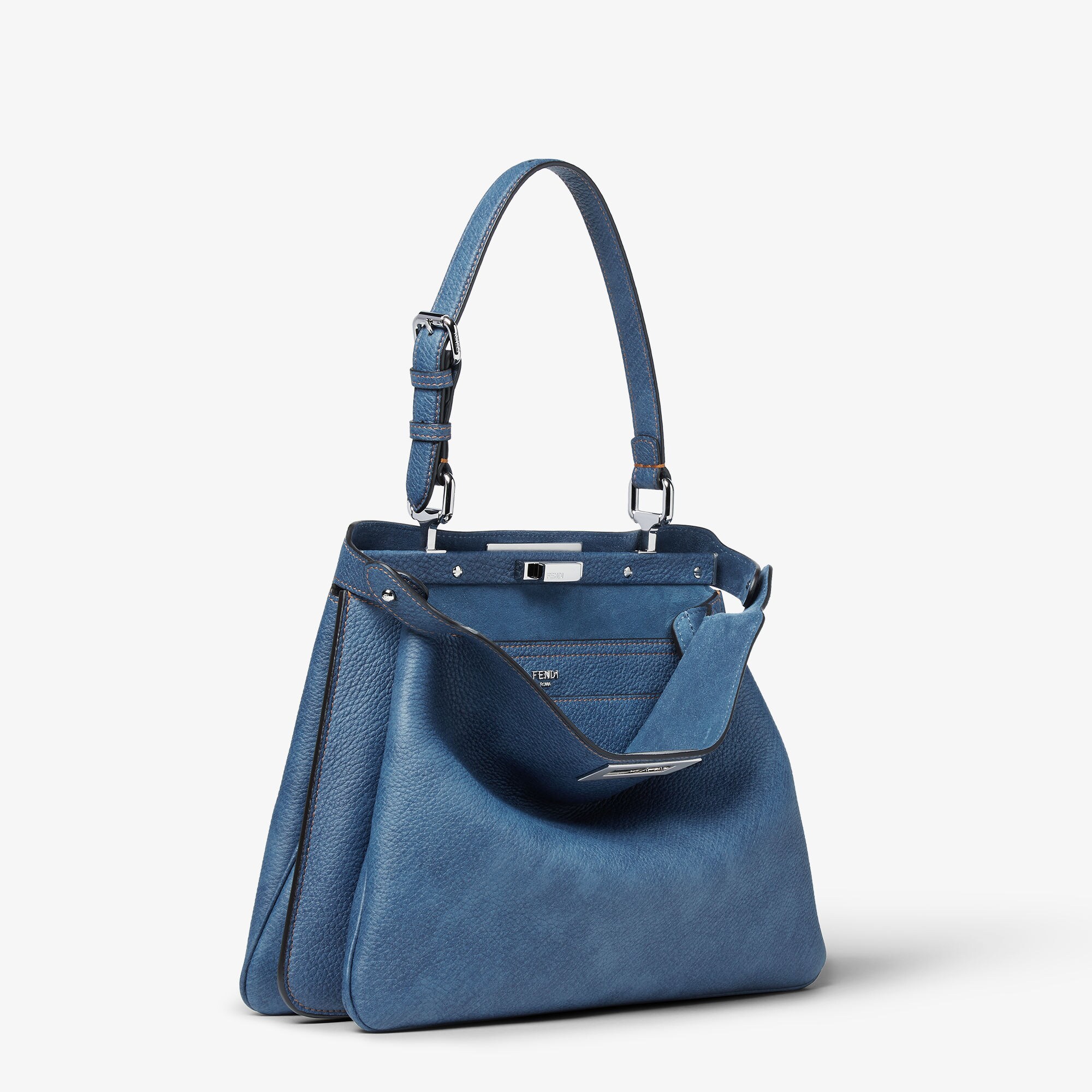 ピーカブー ソフト ミディアム カーフレザー ブルー | Fendi