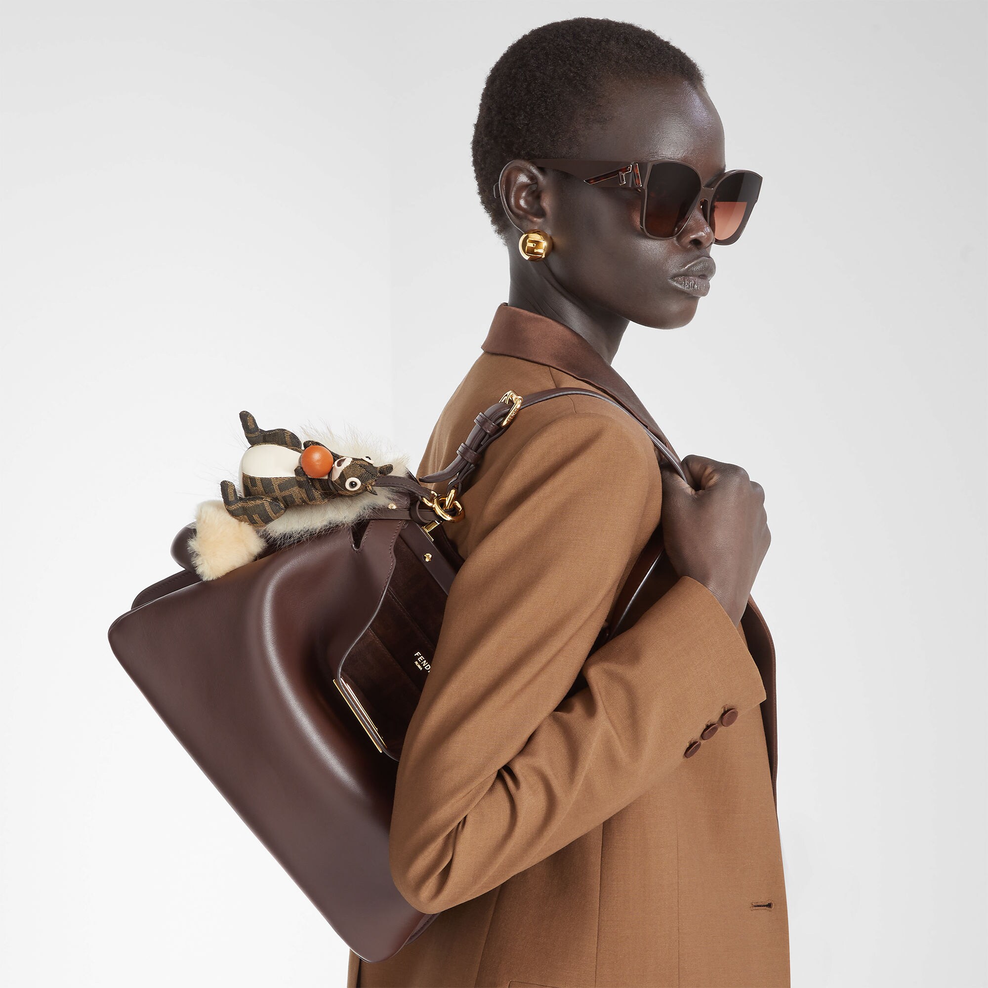 Peekaboo Soft Medium - Brown | FENDI US