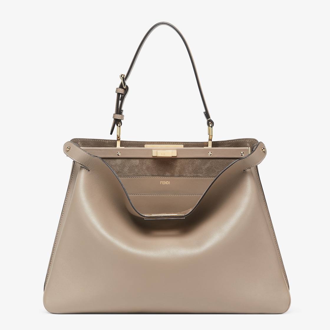 Peekaboo Soft Medium Leather Gray | Fendi Peekaboo Soft Medium Leather Gray | Fendi