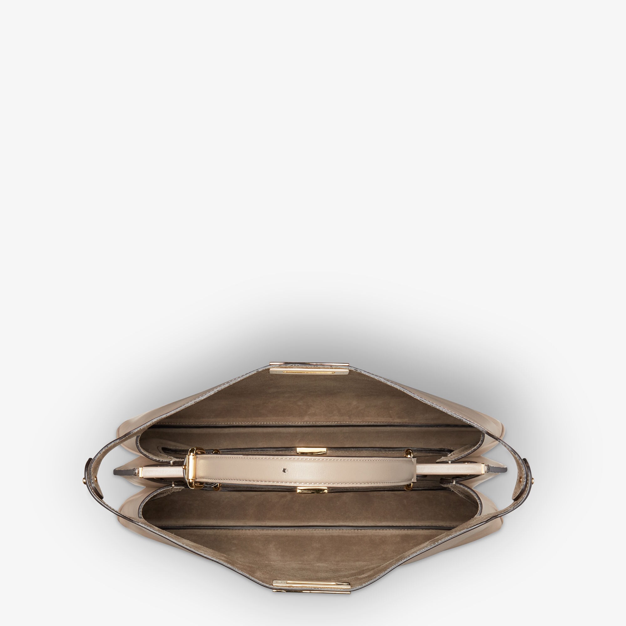 Peekaboo Soft Large Leather Gray Fendi