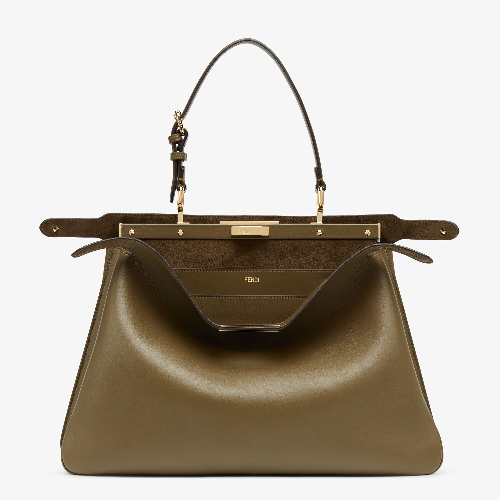 Peekaboo Soft Large Leather Green | Fendi