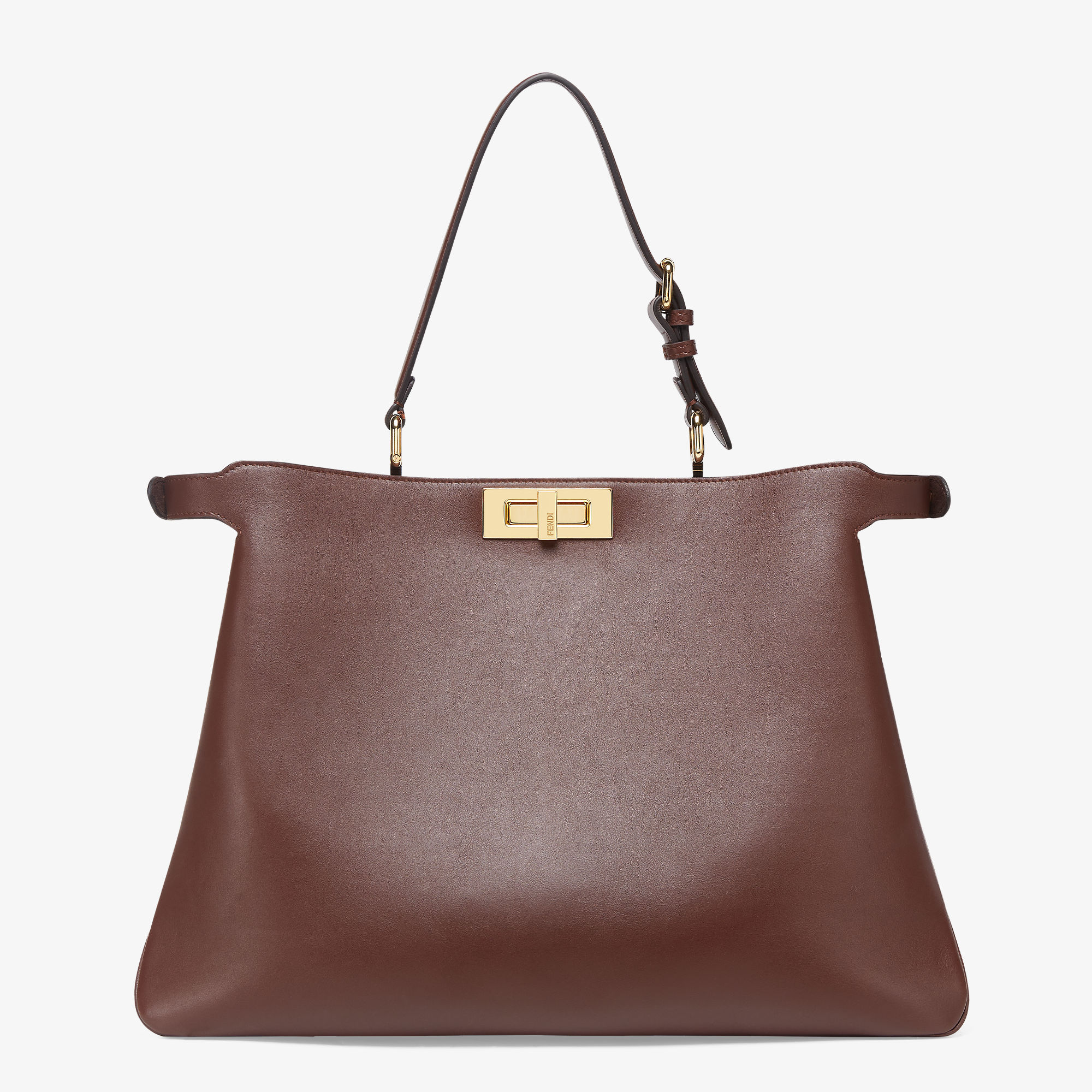 Peekaboo Soft Large Leather Brown | Fendi