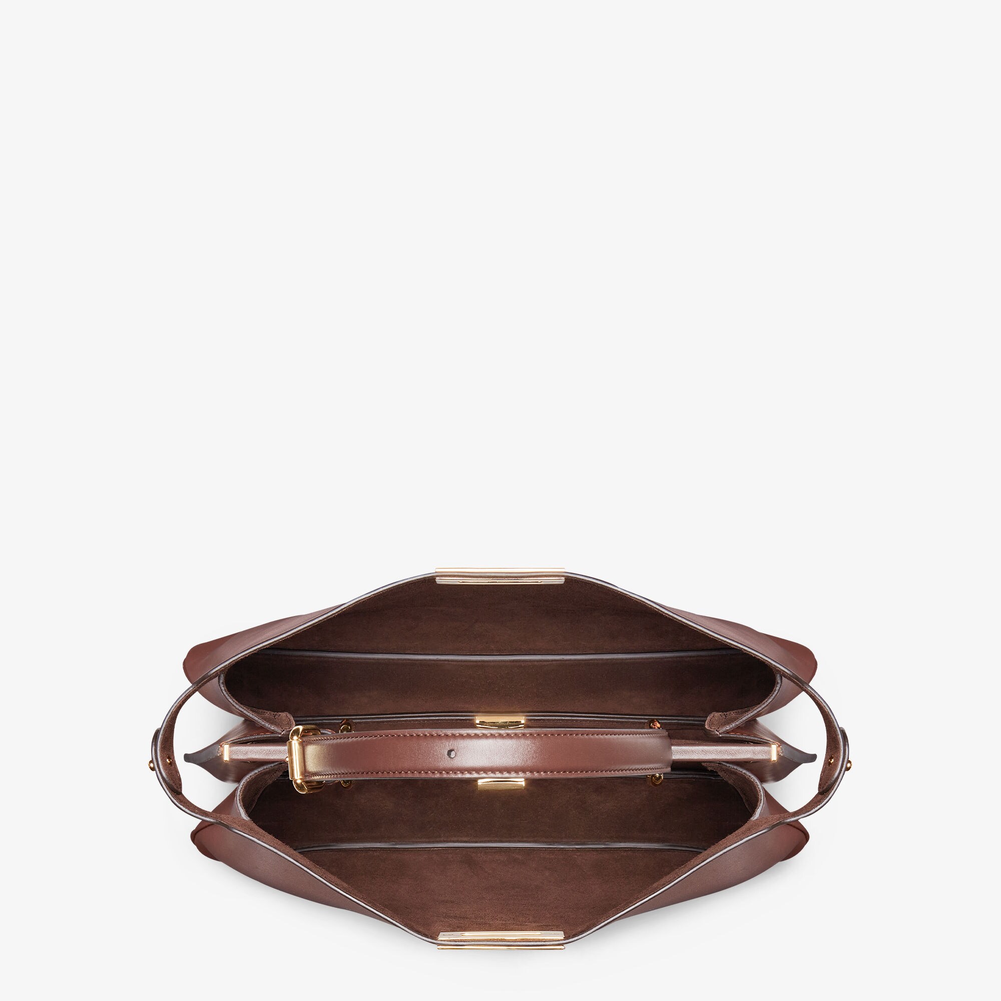 FENDI 25AW SOFT PEEKABOO ダークブラウン レザーバッグ ラージ Peekaboo Soft Large Leather Brown | Fendi