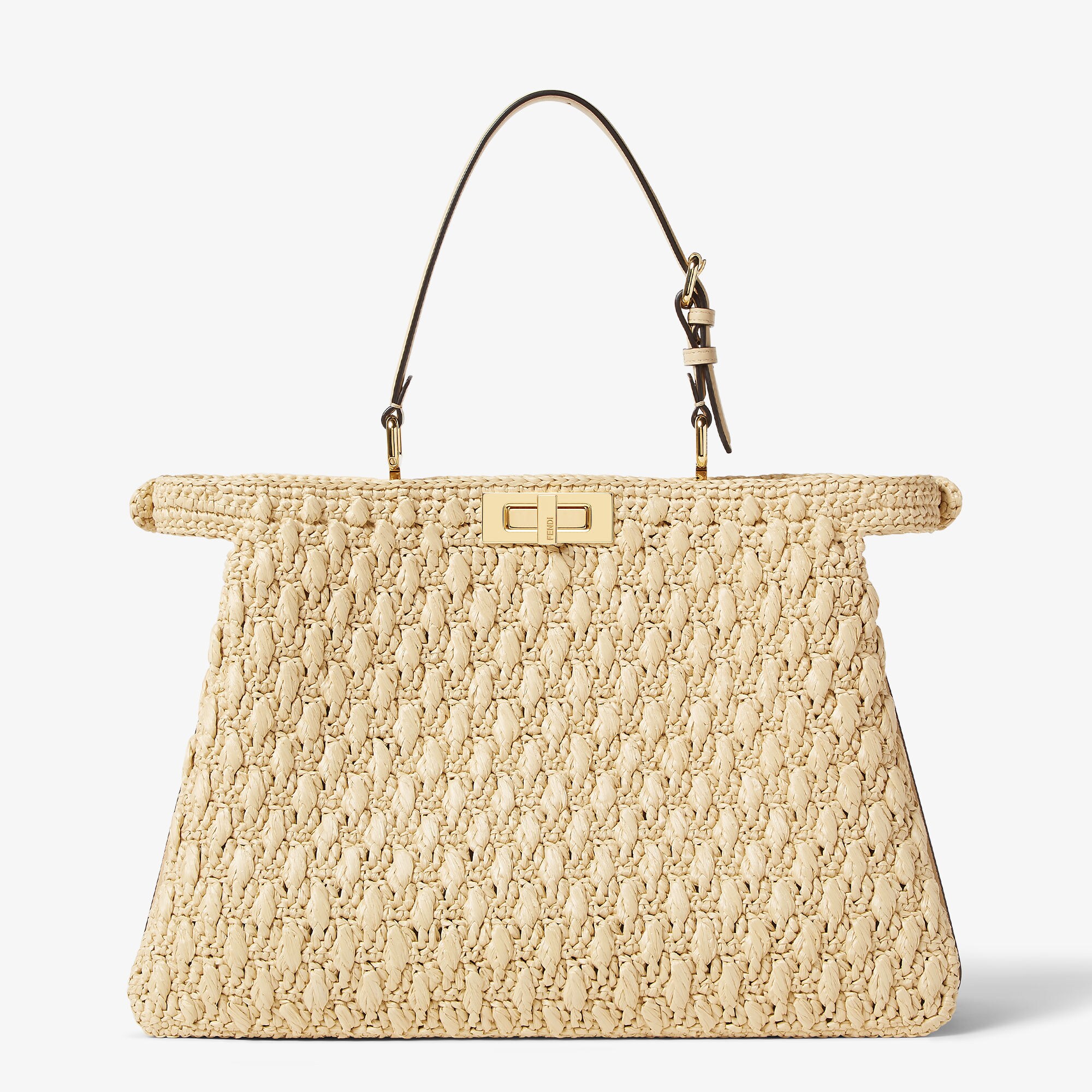 Peekaboo Soft Large Fabric Beige | Fendi