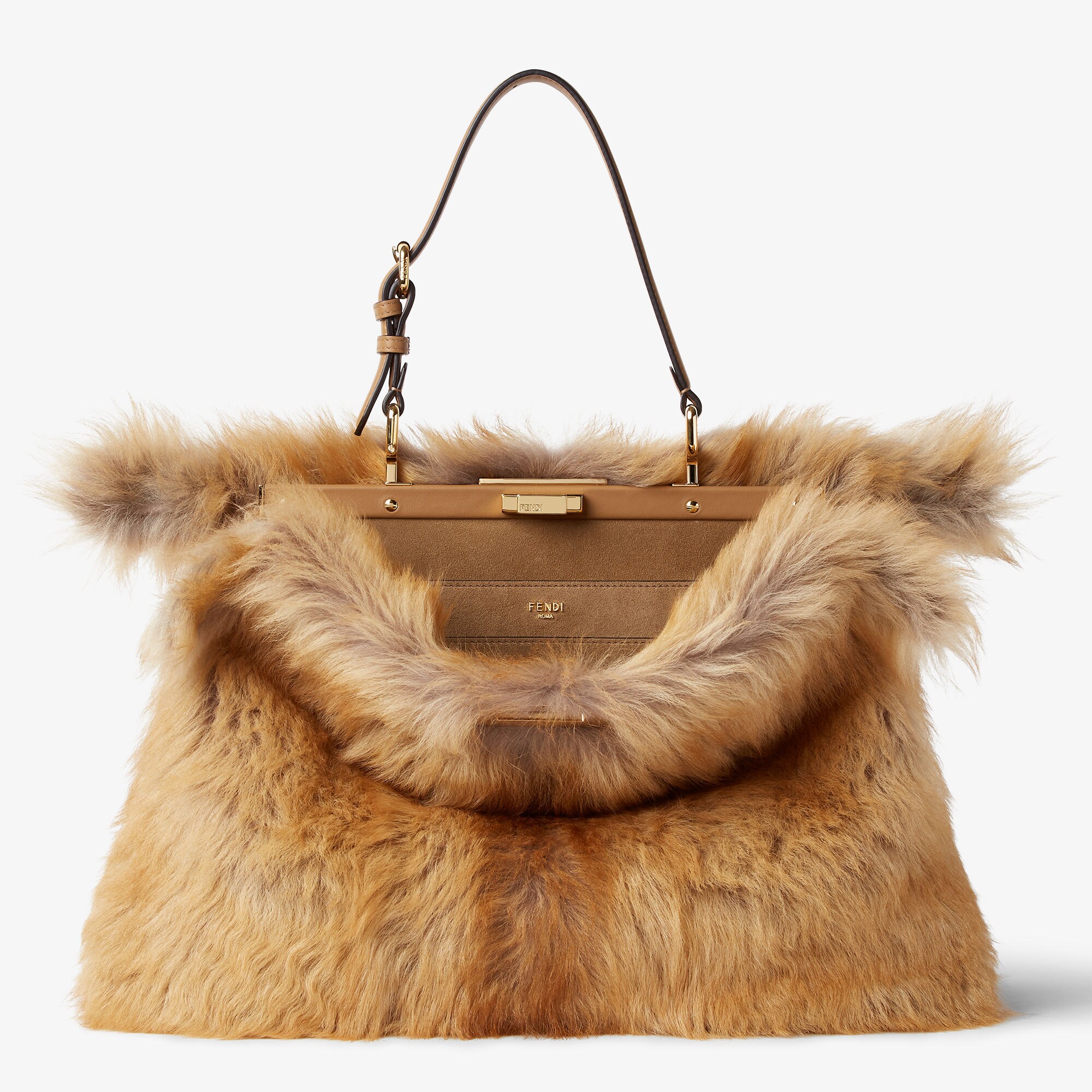 Peekaboo Soft Large - Beige | FENDI SG