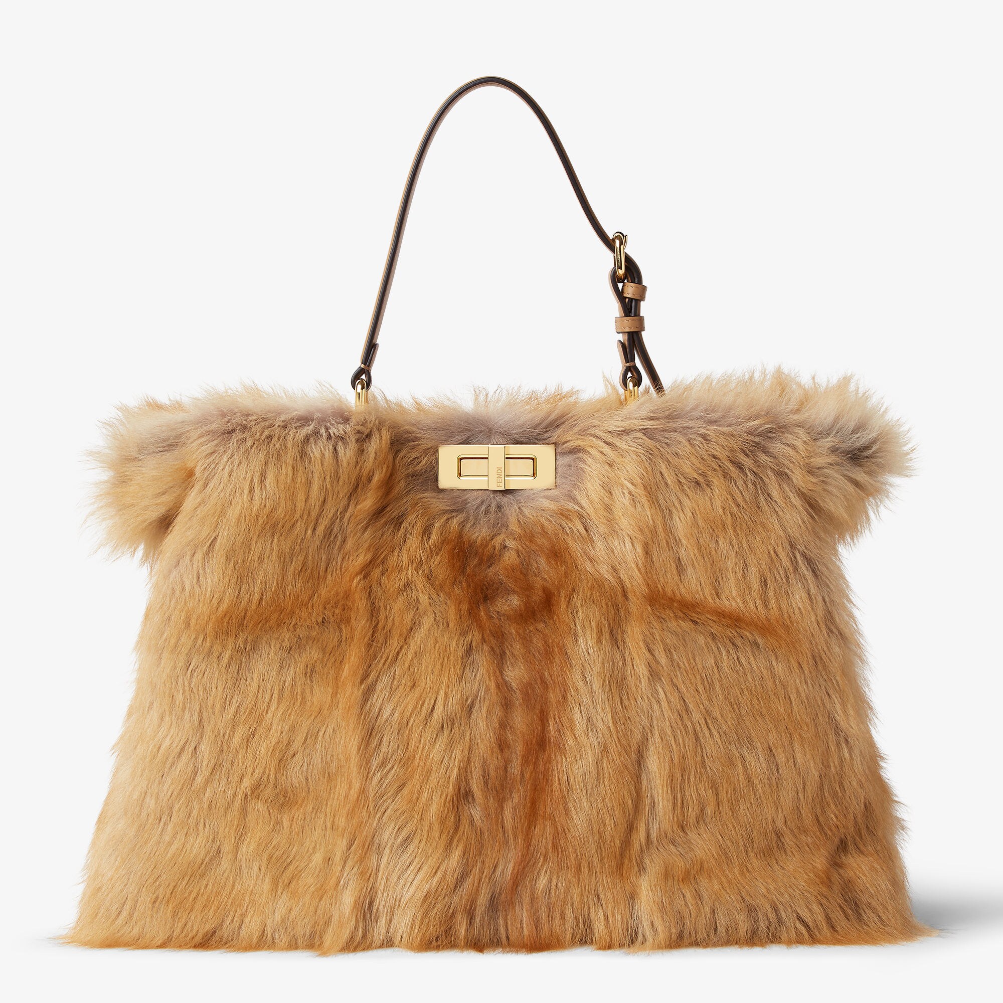 Peekaboo Soft Large Fur Beige | Fendi