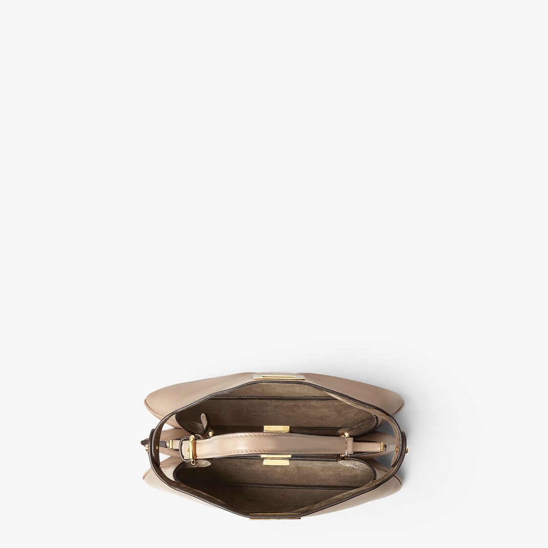 FENDI 手袋 Peekaboo Soft中号手袋-鸽灰色皮革手袋-女士手袋-FENDI芬迪官网