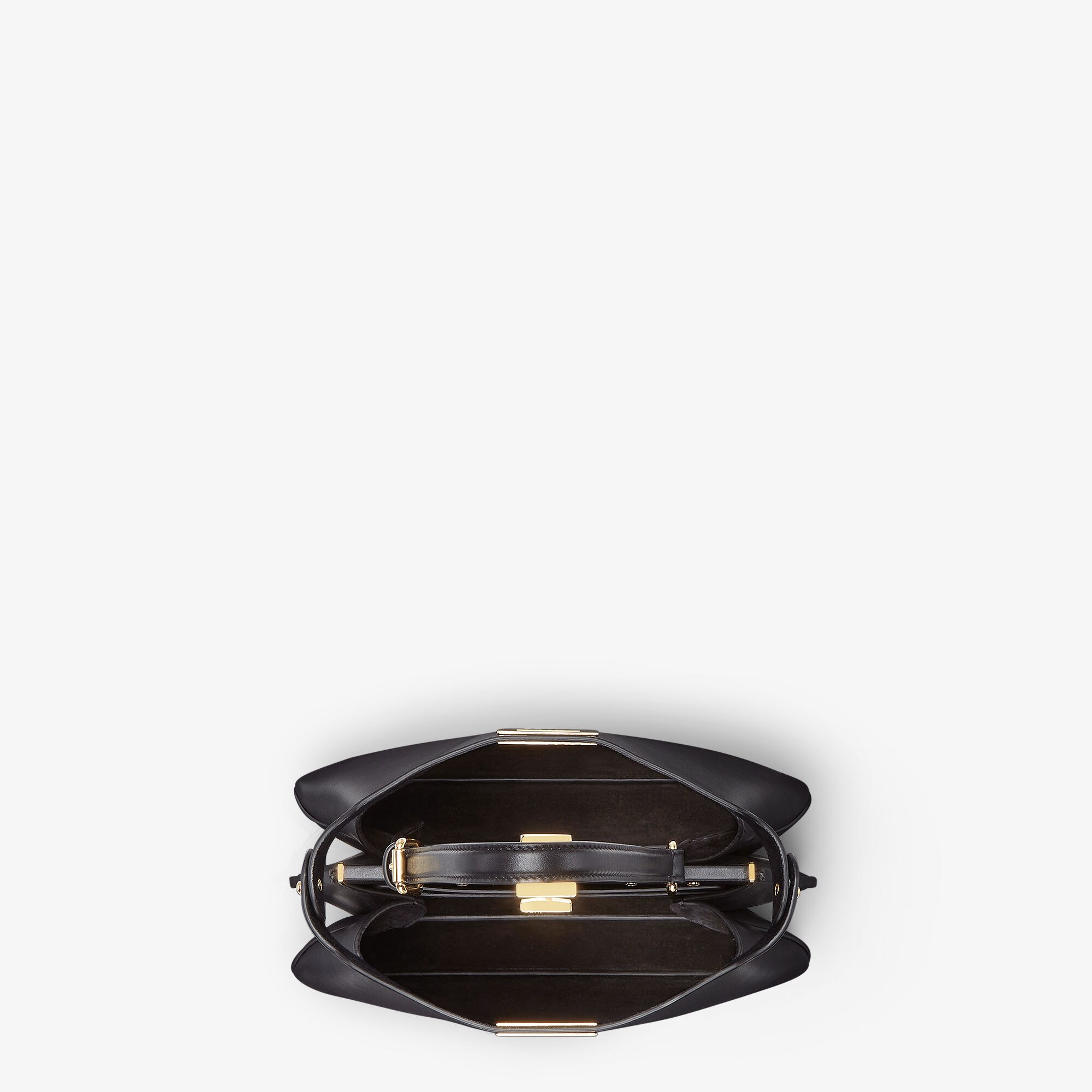 ピーカブー ソフト ミディアム デニム調ブルーレザー バッグ ピーカブー ソフト スモール レザー ブラック | Fendi