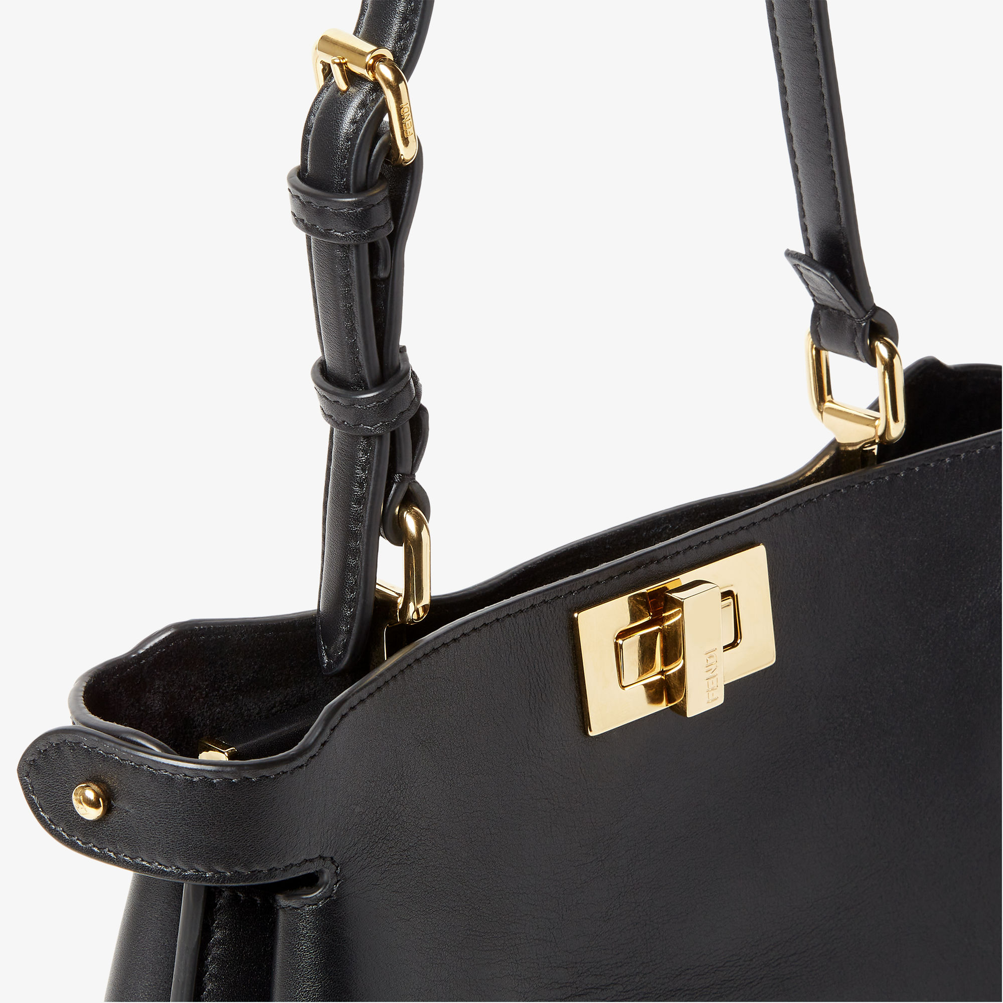 ショルダーバッグ・ポシェット Peekaboo Soft Small leather bag Peekaboo Soft Small Leather White | Fendi