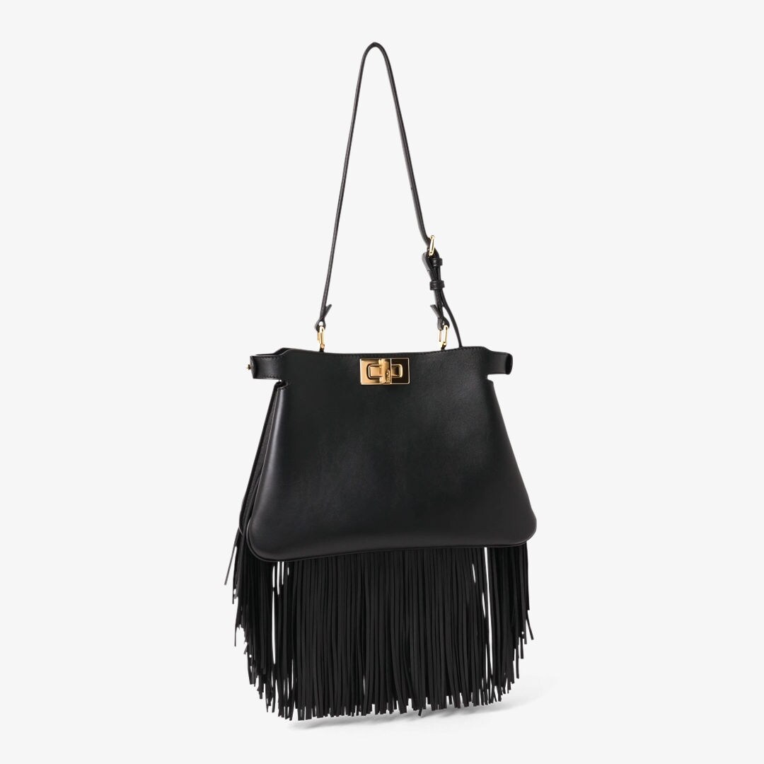 FENDI アイコン ピーカブー ソフト ミディアム ブラック 直営店買付 FENDI ピーカブー ソフト ミディアム (FENDI