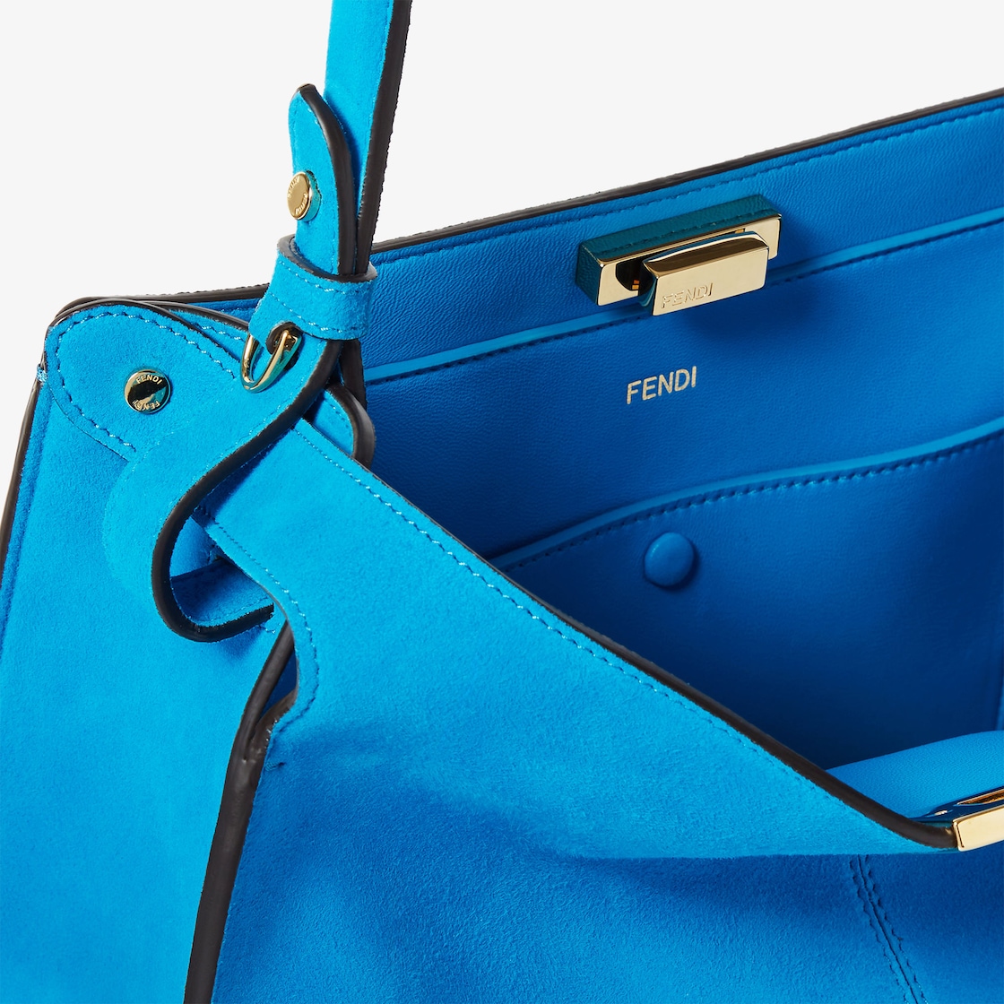 Fendi Way Medium Leather Light blue - Image 8/9