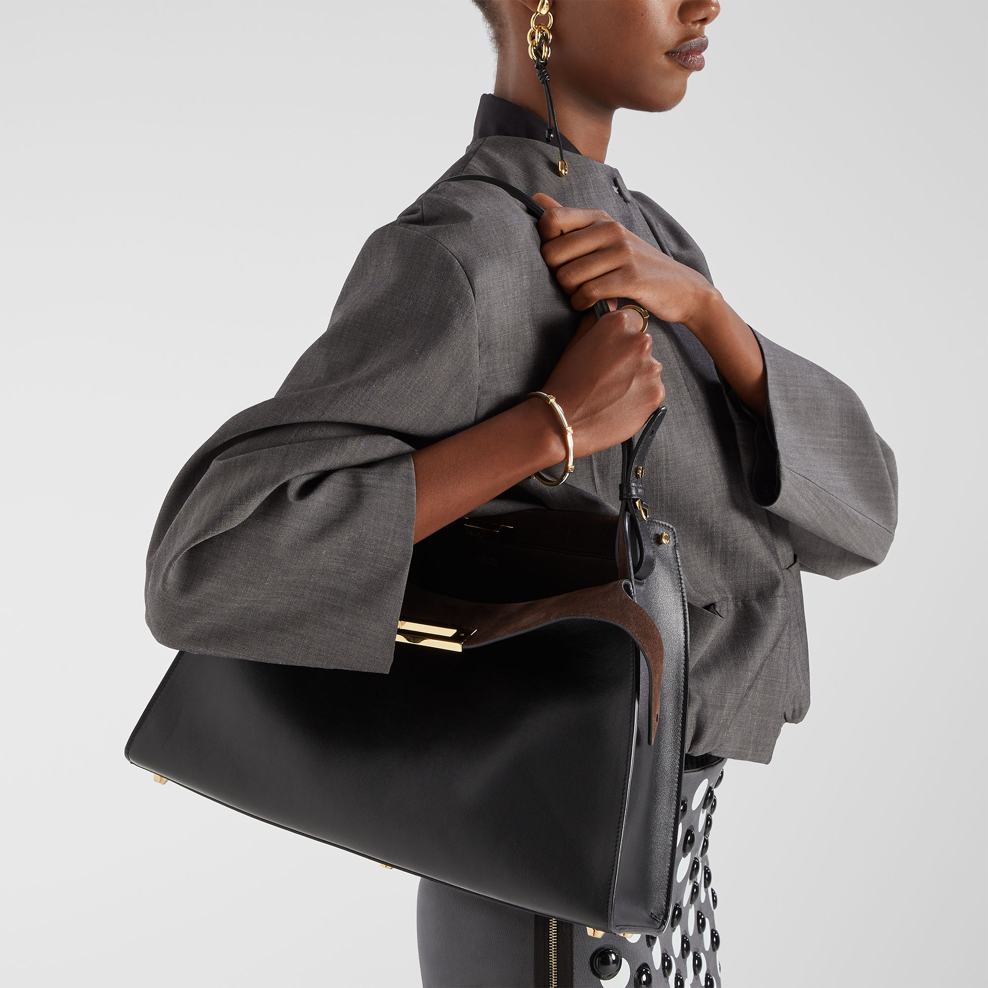 Fendi Way Medium - Black | FENDI SG