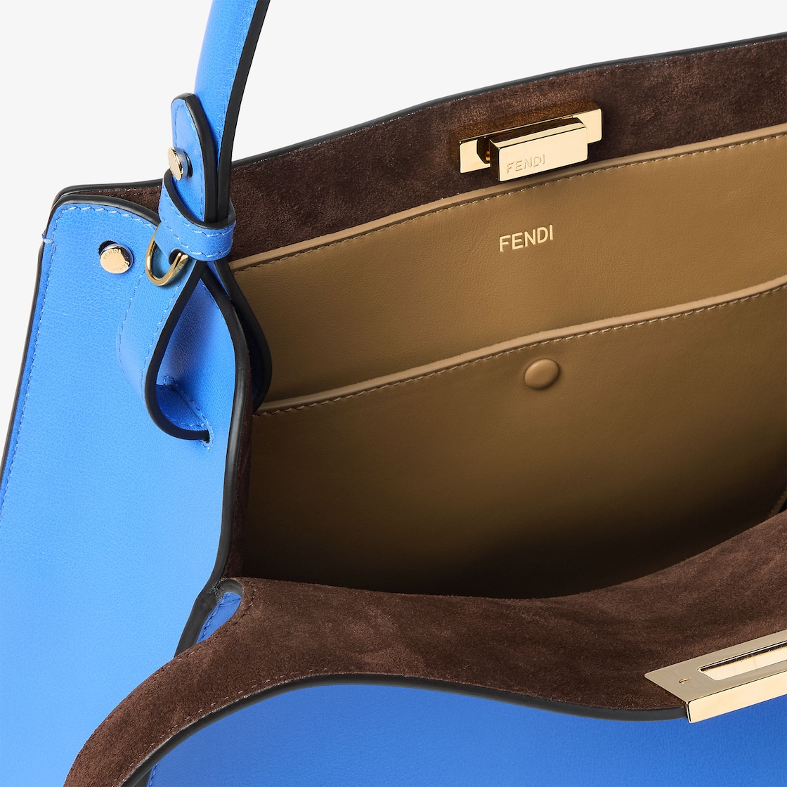 Fendi Way Medium Leather Blue - Image 6/6