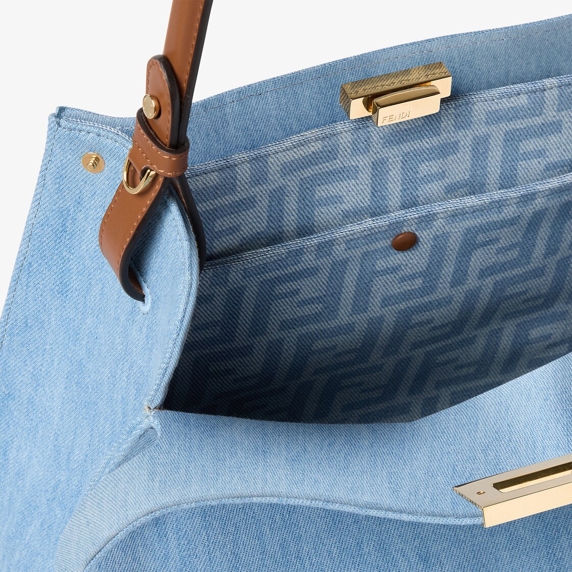 Fendi Way Medium Denim Light blue - Image 6/6