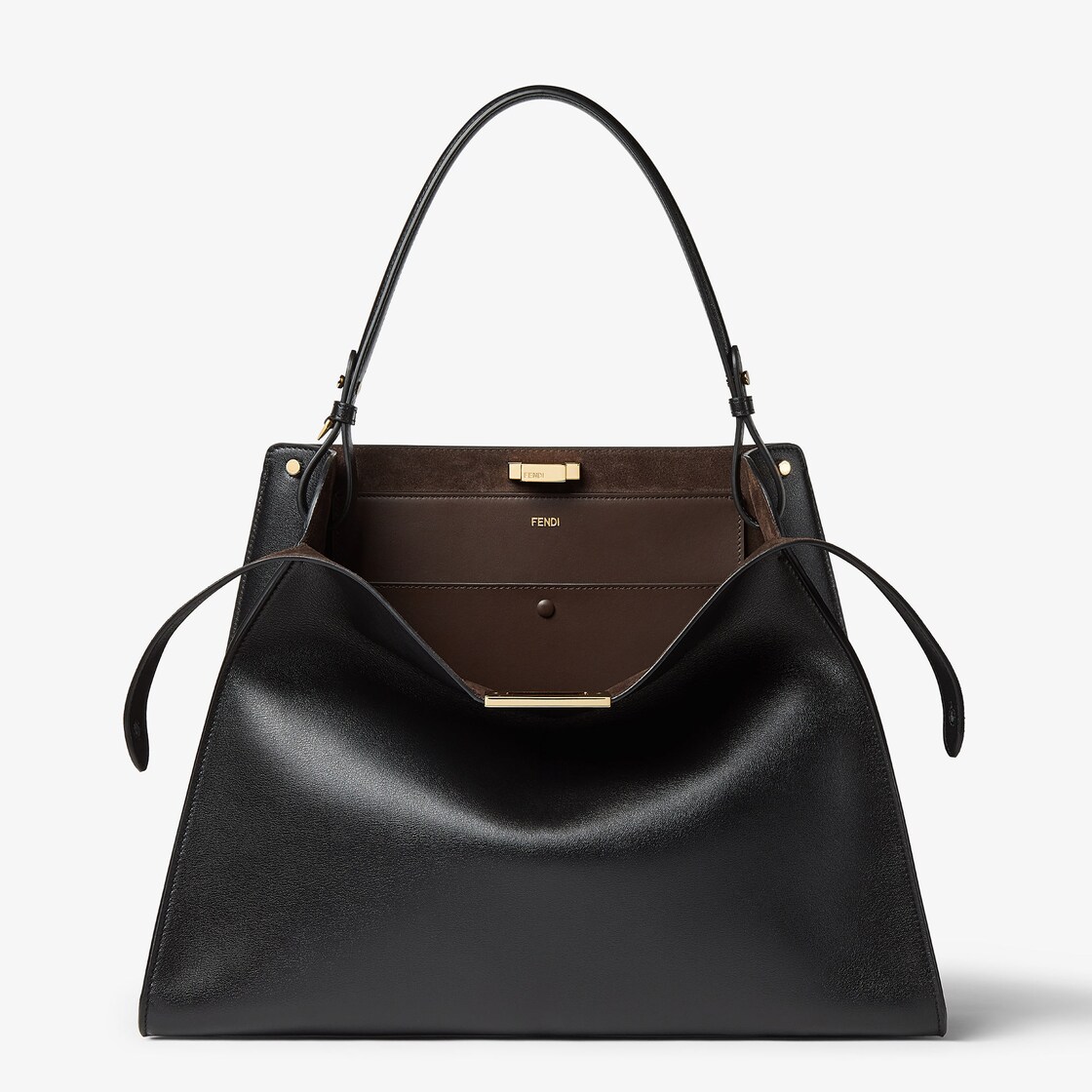 Fendi Way Large Leather Black - Image 2/6