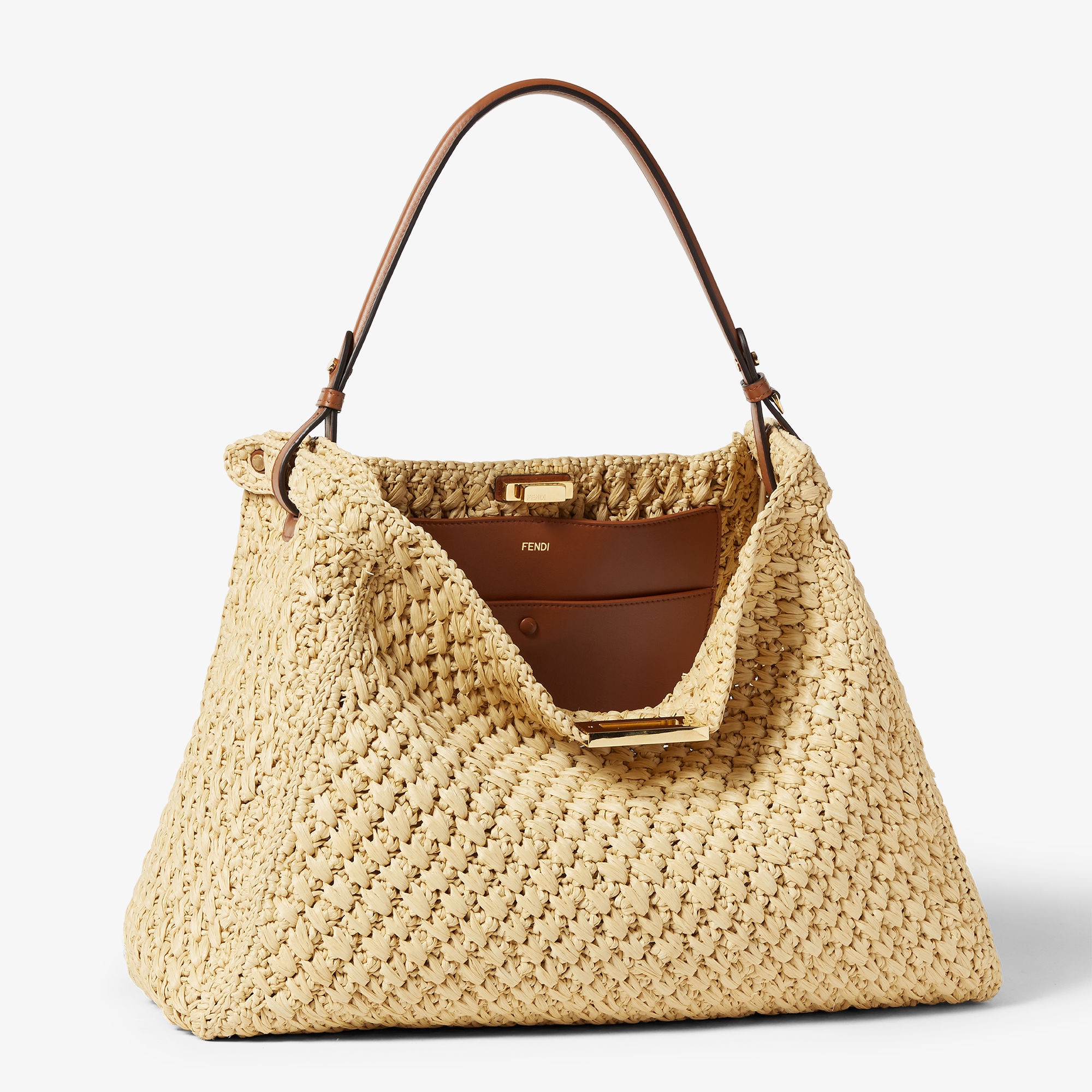 Fendi Way Large - Beige | FENDI US