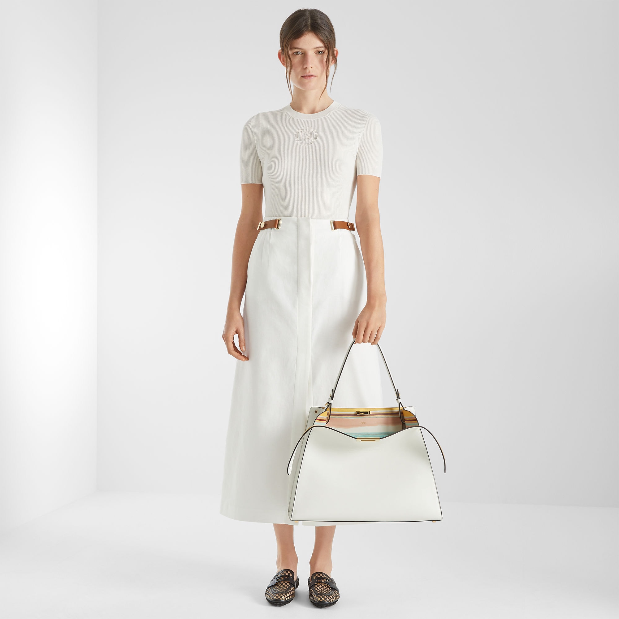 フェンディ ウェイ ラージ レザー ホワイト | Fendi
