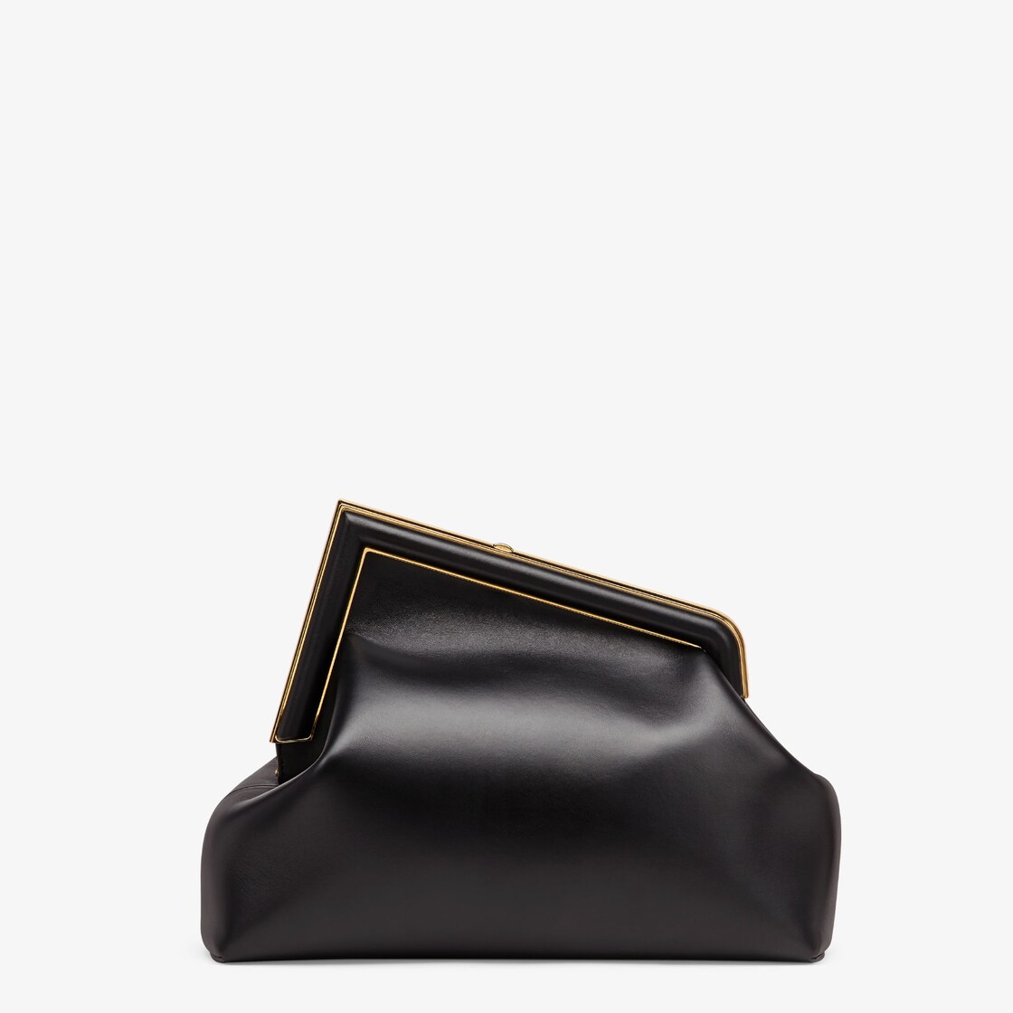 Fendi Medium First Clutch Bag in Black