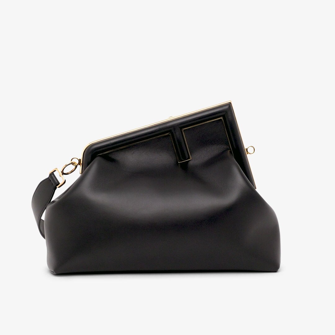 Fendi First Medium - Black leather bag | Fendi