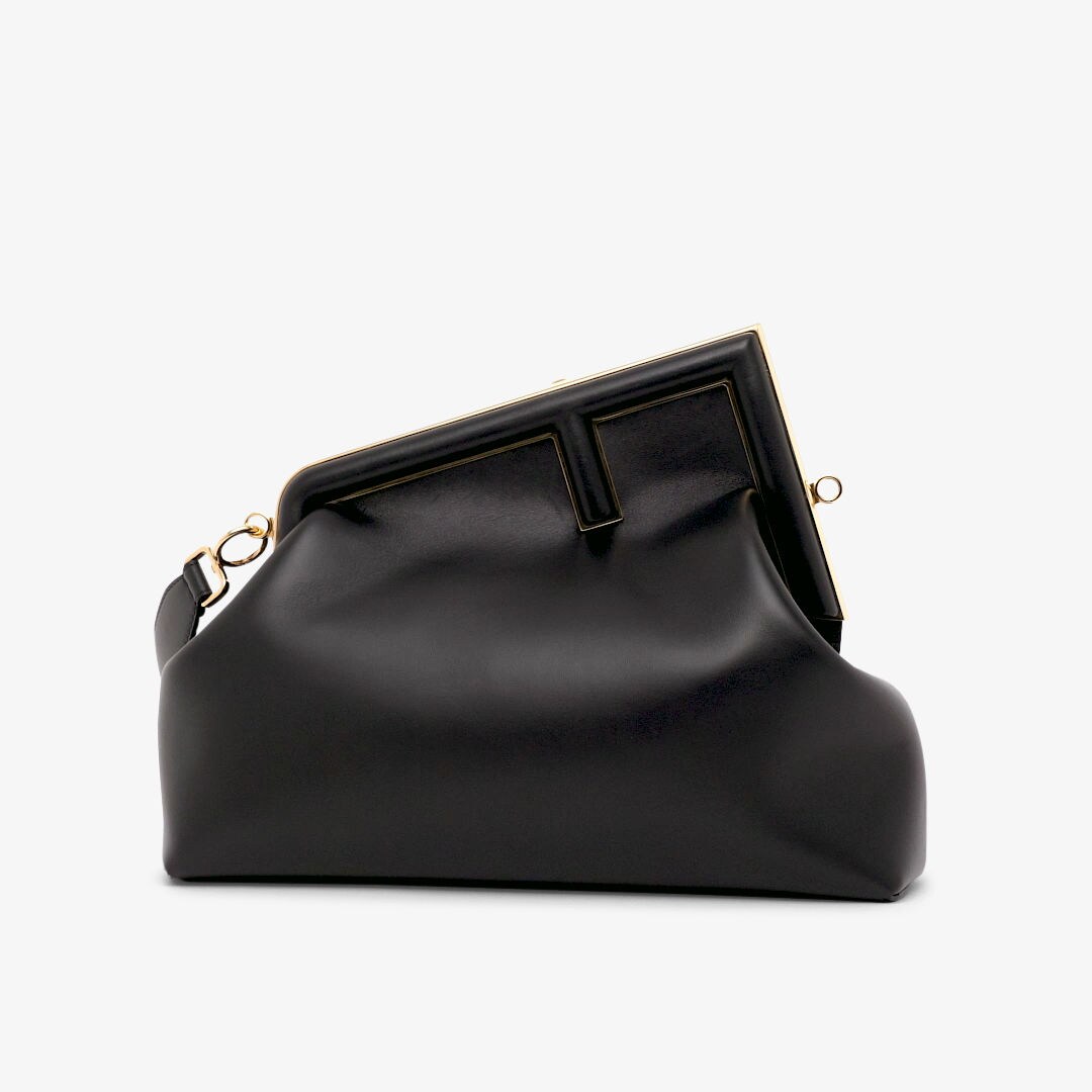 Fendi First Medium - Black leather bag | Fendi