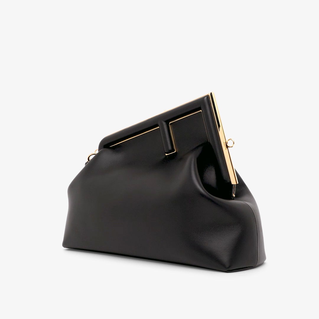 Fendi First Medium - Black Leather Bag | Fendi