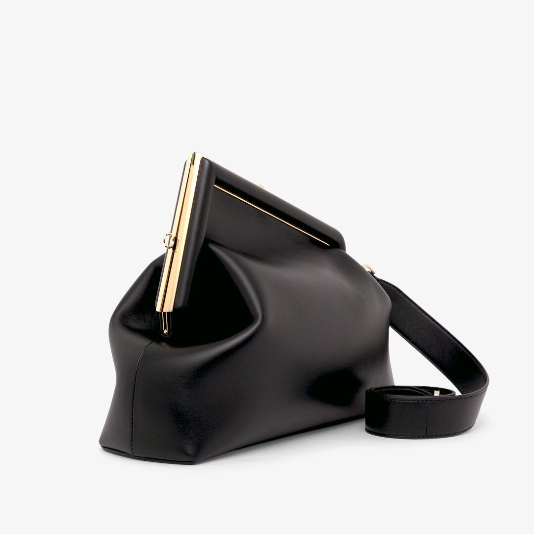 Fendi First Medium - Black leather bag | Fendi