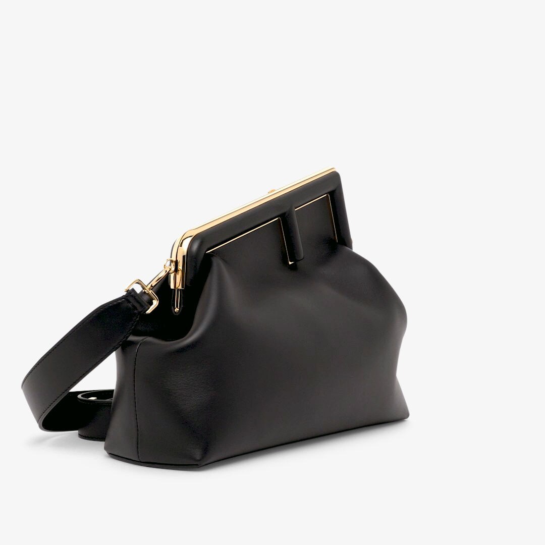 Fendi First Medium - Black leather bag | Fendi