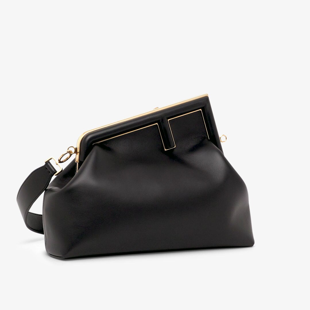 Fendi First Medium Black leather bag Fendi