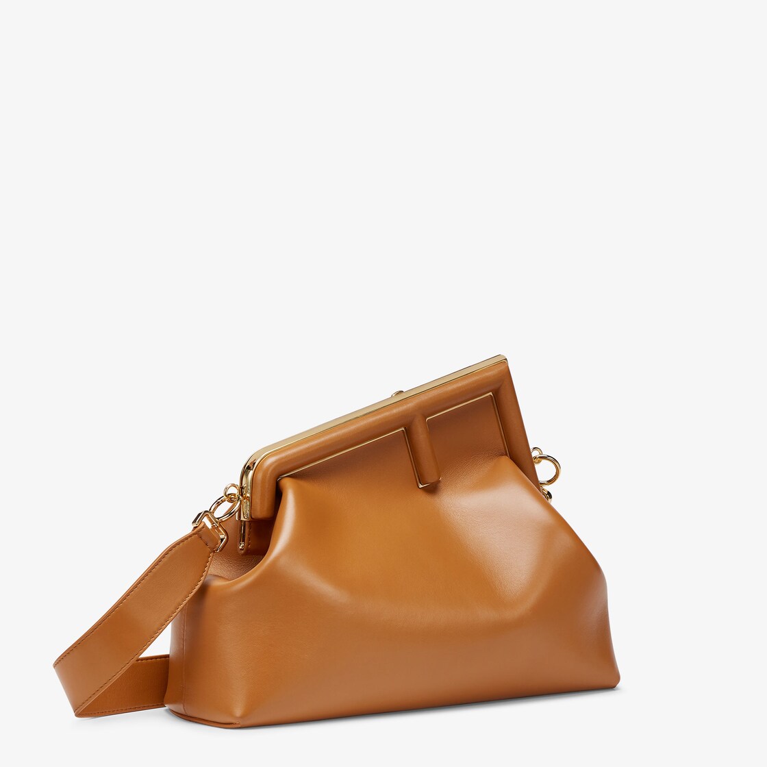 Fendi First Small - Brown leather bag