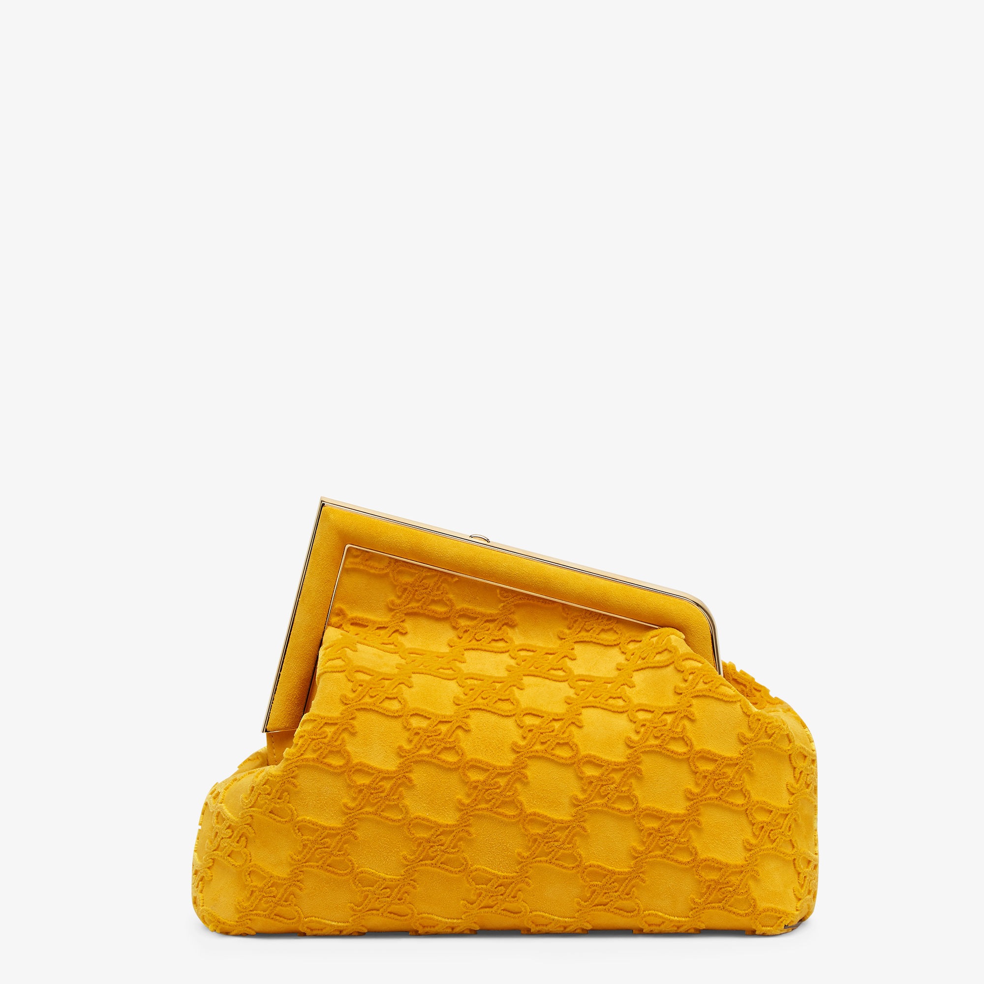 Thiết kế Fendi First Medium - Yellow suede bag