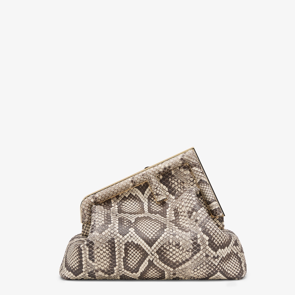 Fendi First Medium White python leather bag Fendi